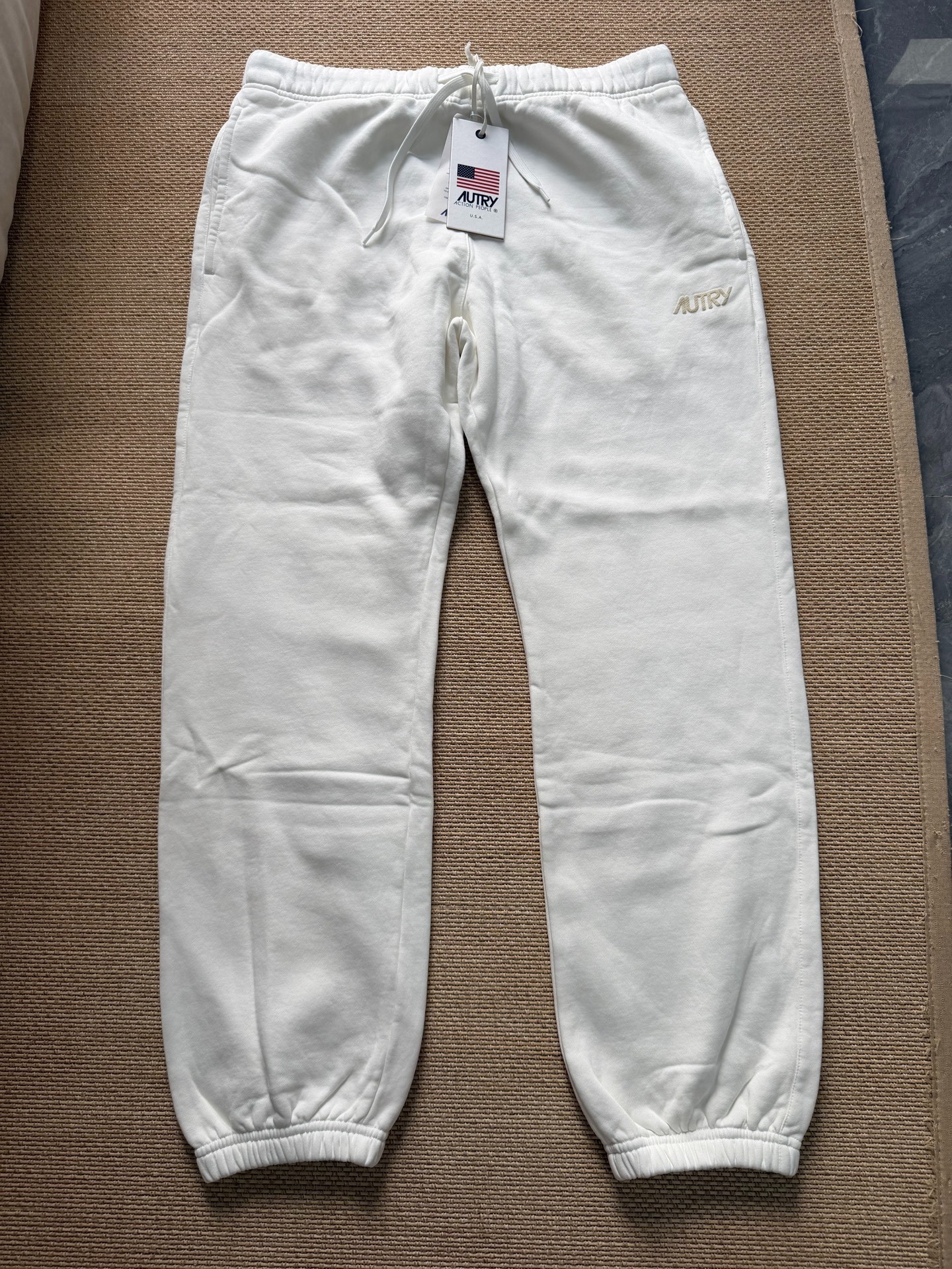 AUTRY Off-White Embroidered Jogger Pants