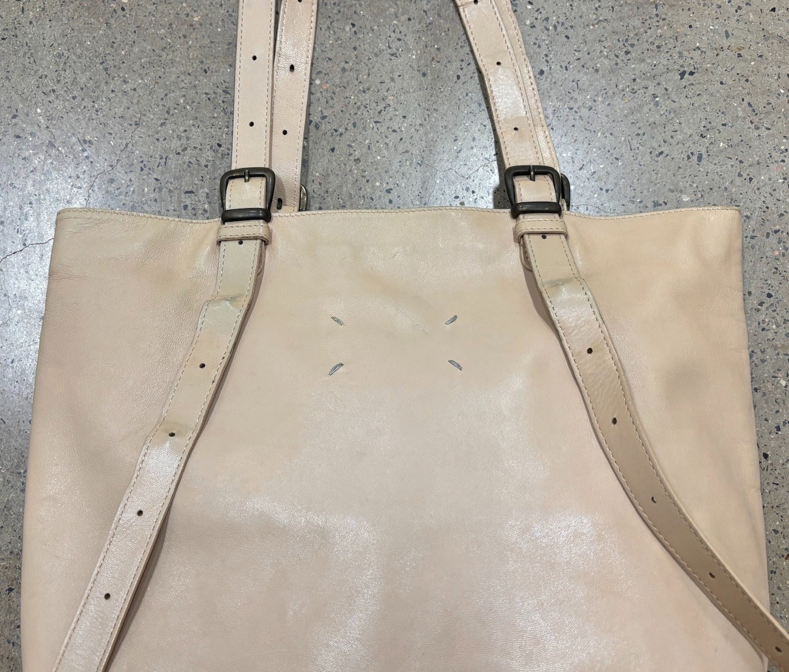 Maison Margiela 2way Leather Tote Bag — detail