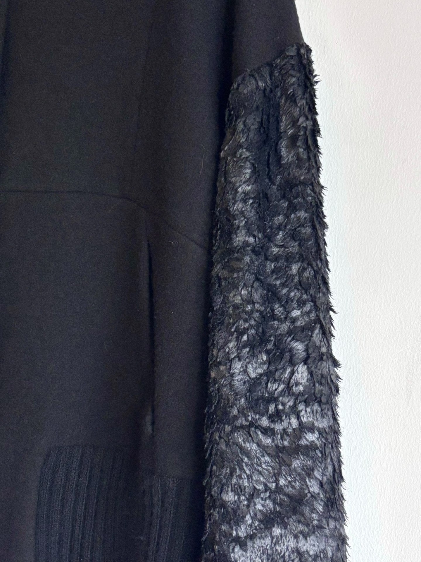 Ann Demeulemeester Black Feather Short Jacket — back
