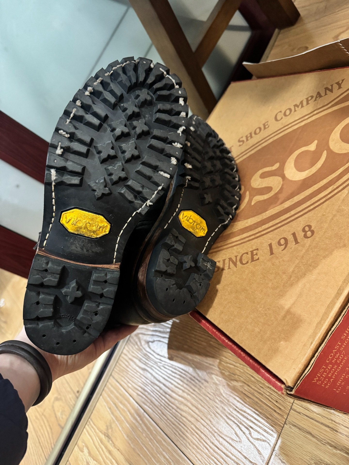 Wesco Boss Engineer Boots — label