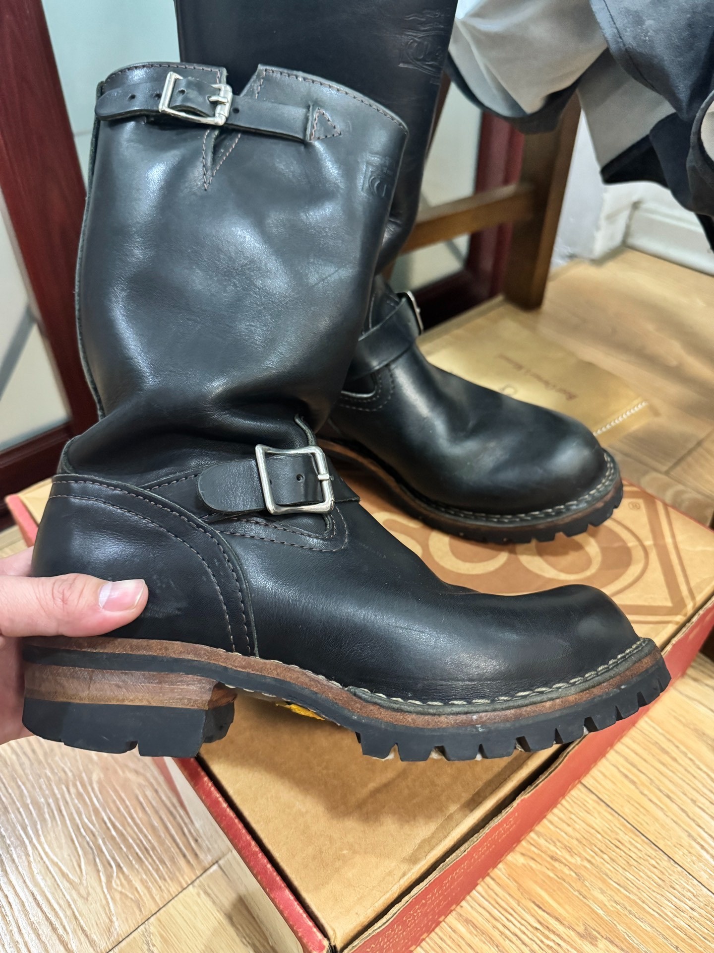Wesco Boss Engineer Boots — front