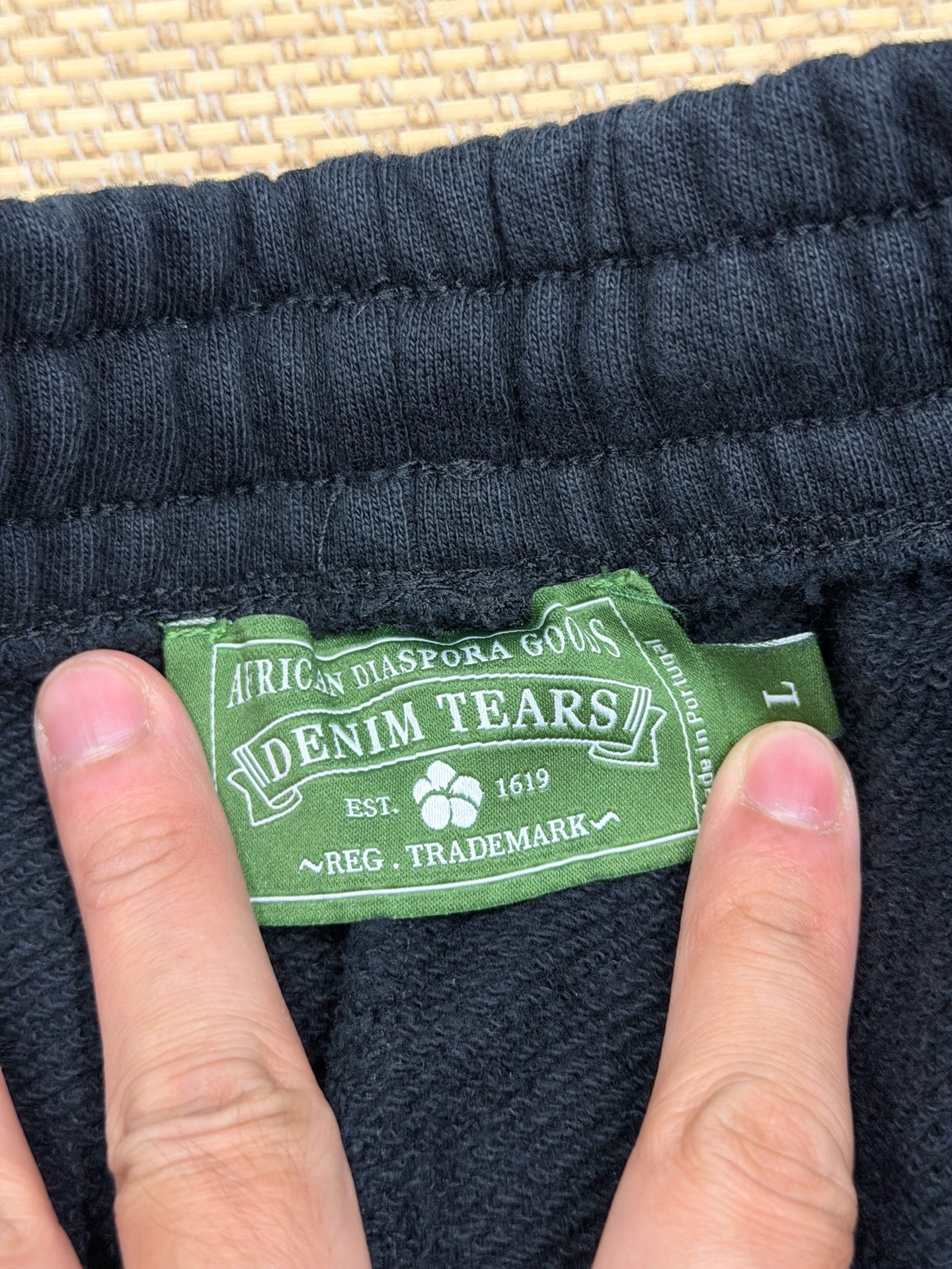 Denim Tears Biggie Cotton Fleece Pants — back