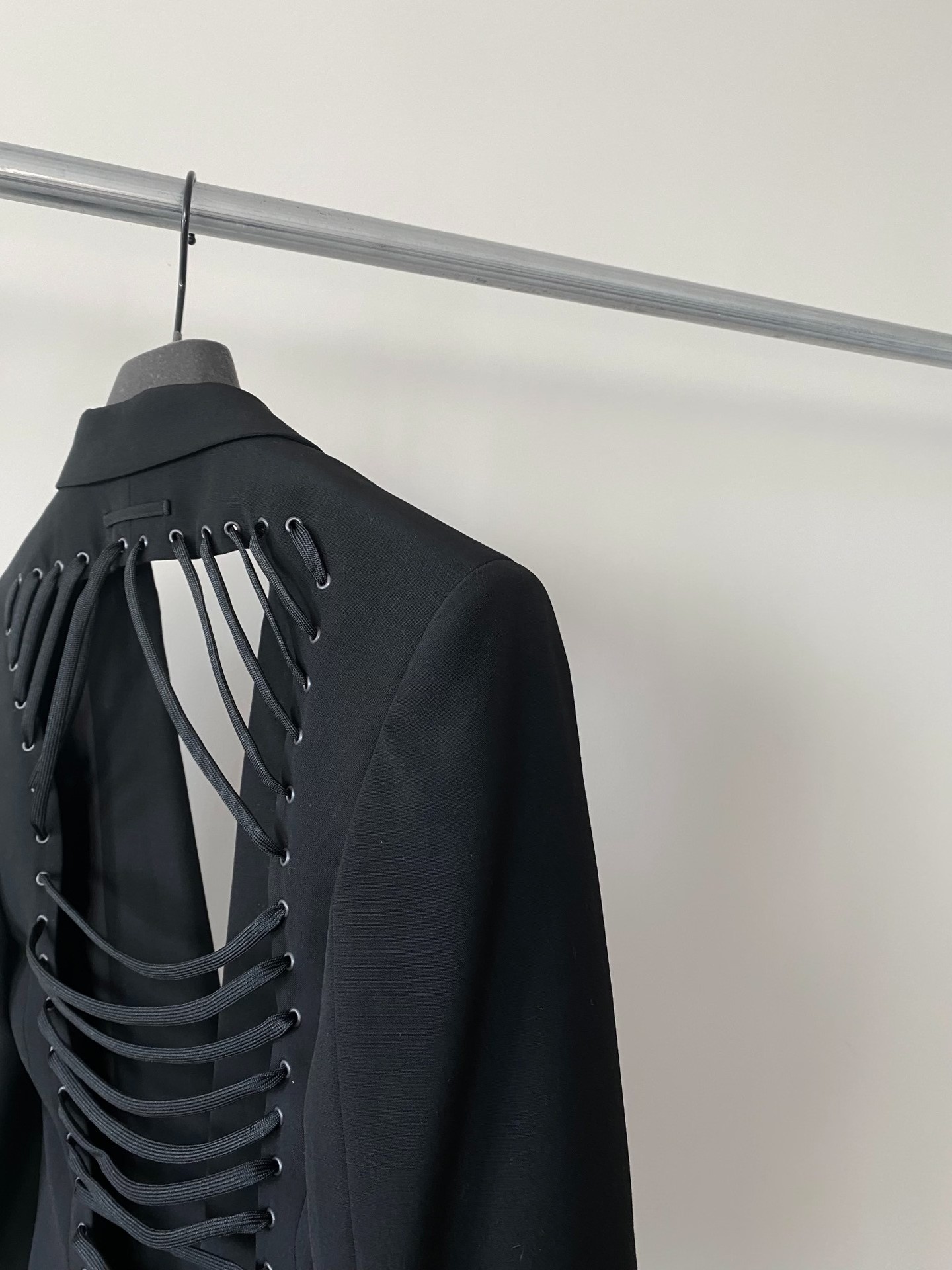 Jean Paul Gaultier Hollow-Out Lace-Up Blazer — back