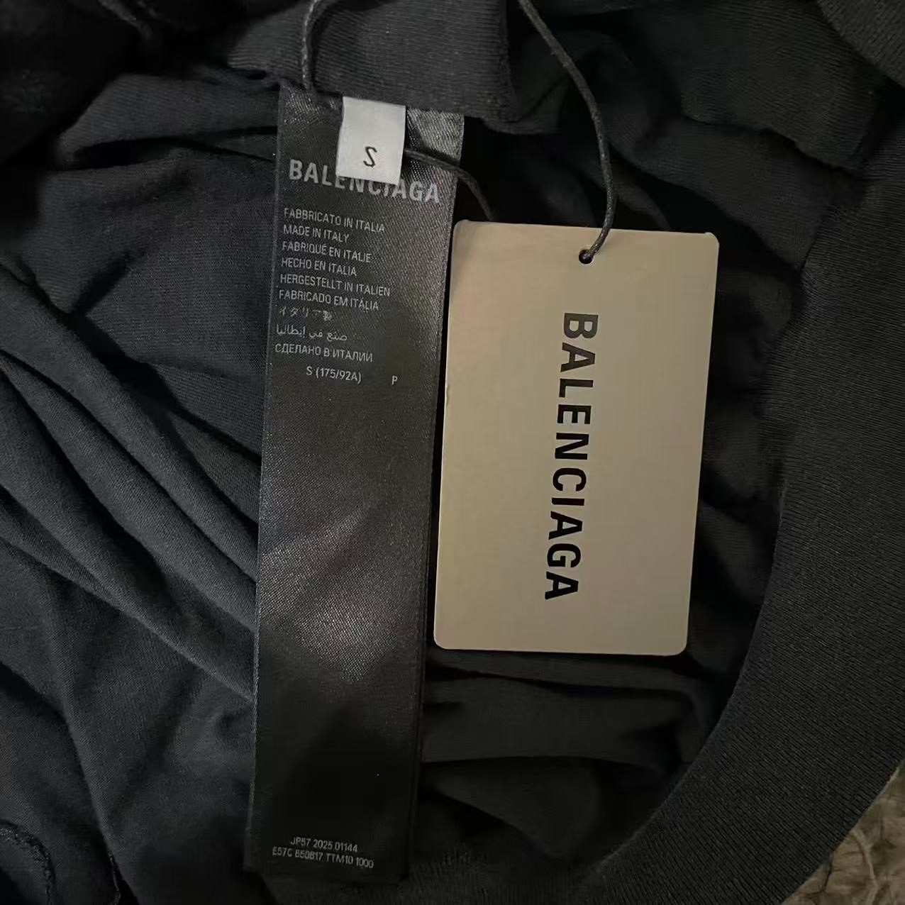 Balenciaga Oversized Printed Hooded Jacket — back