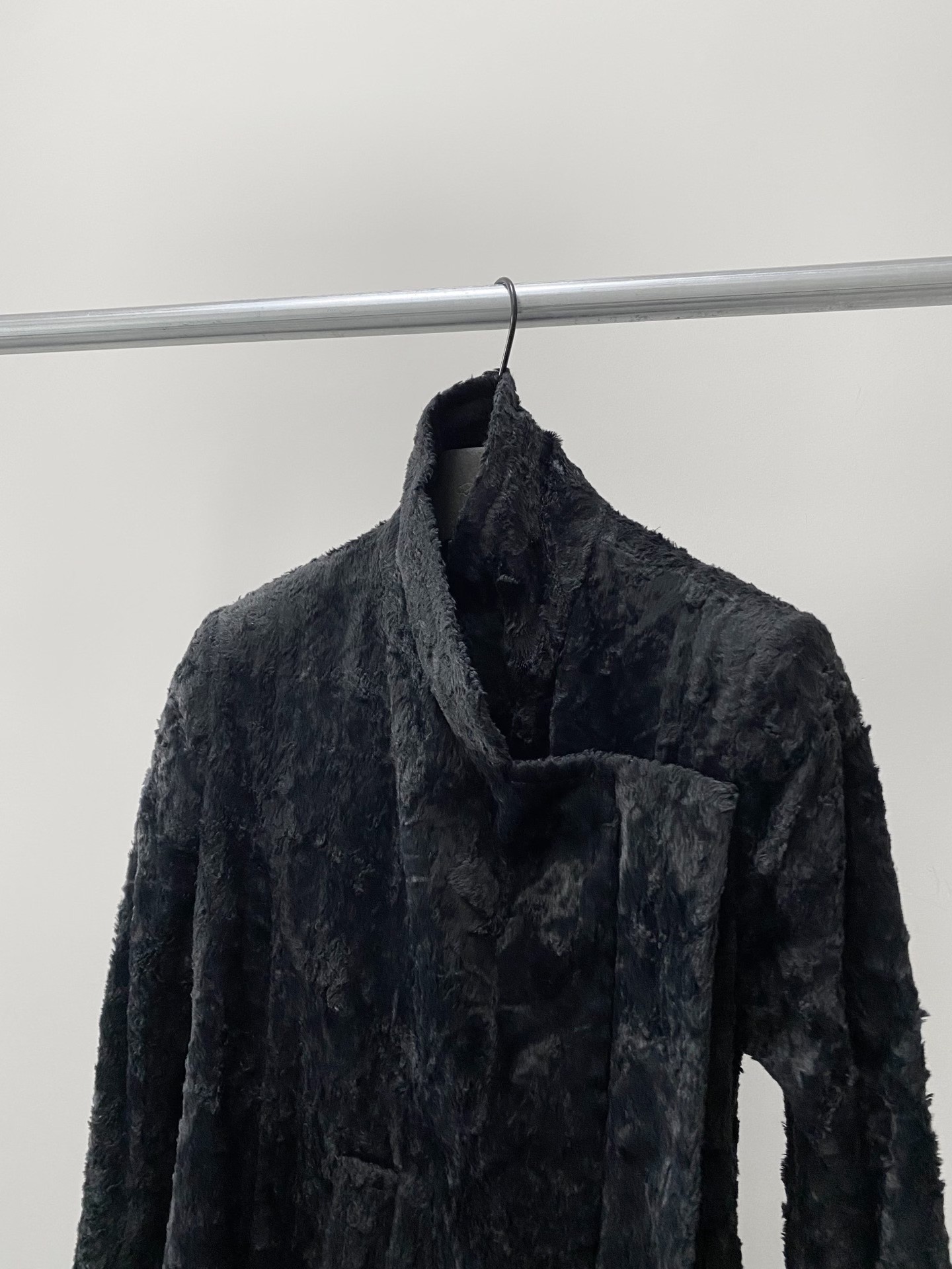 Ann Demeulemeester Black Asymmetrical Jacket — back