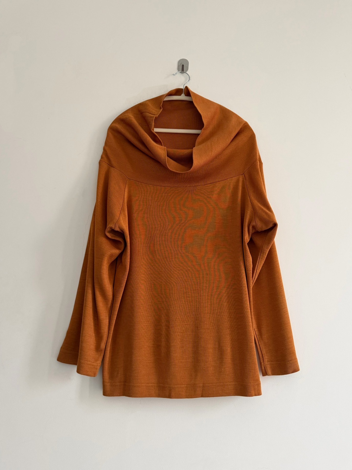 Issey Miyake 1980s Cowl Neck Top — detail