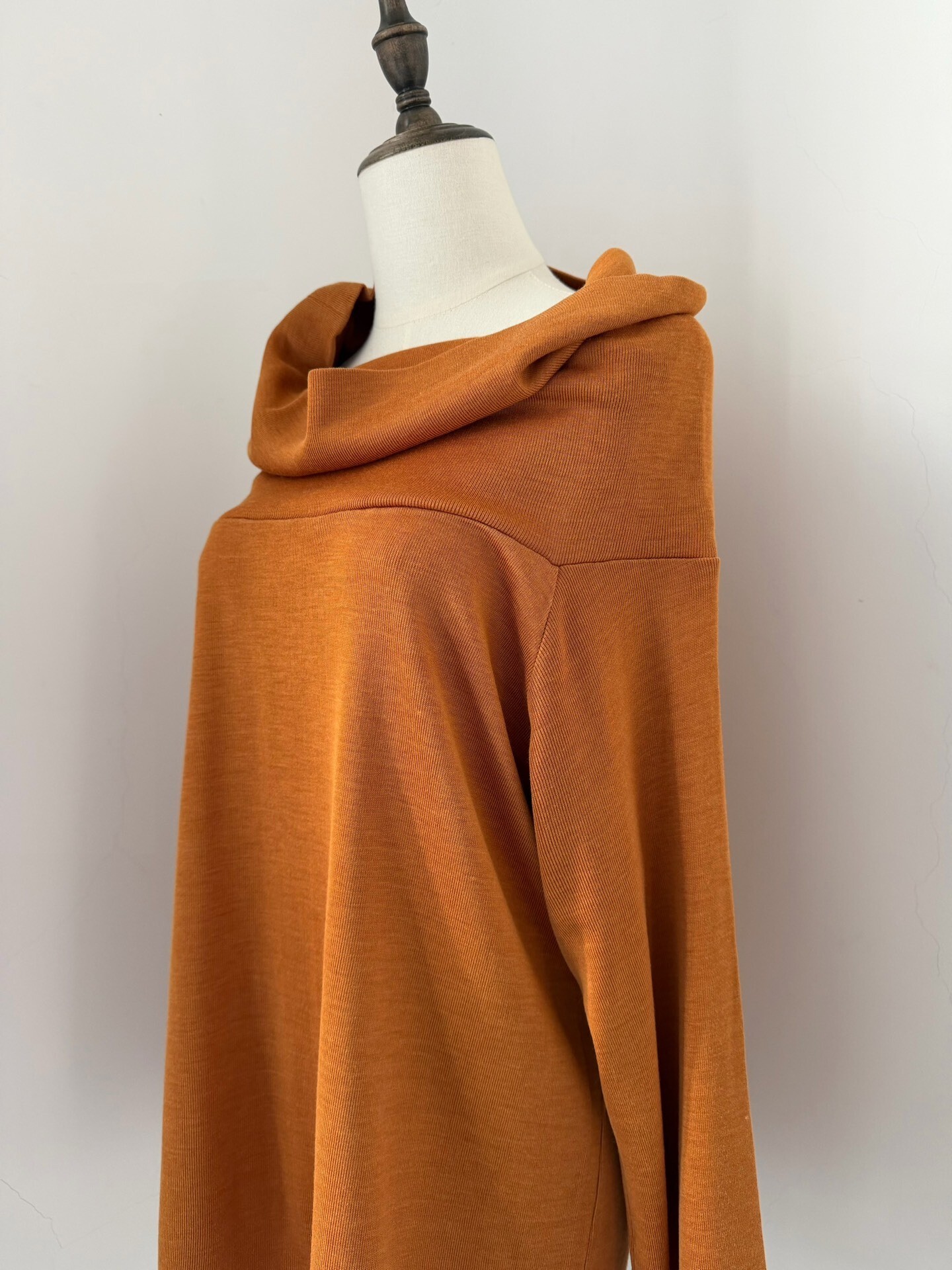 Issey Miyake 1980s Cowl Neck Top — label