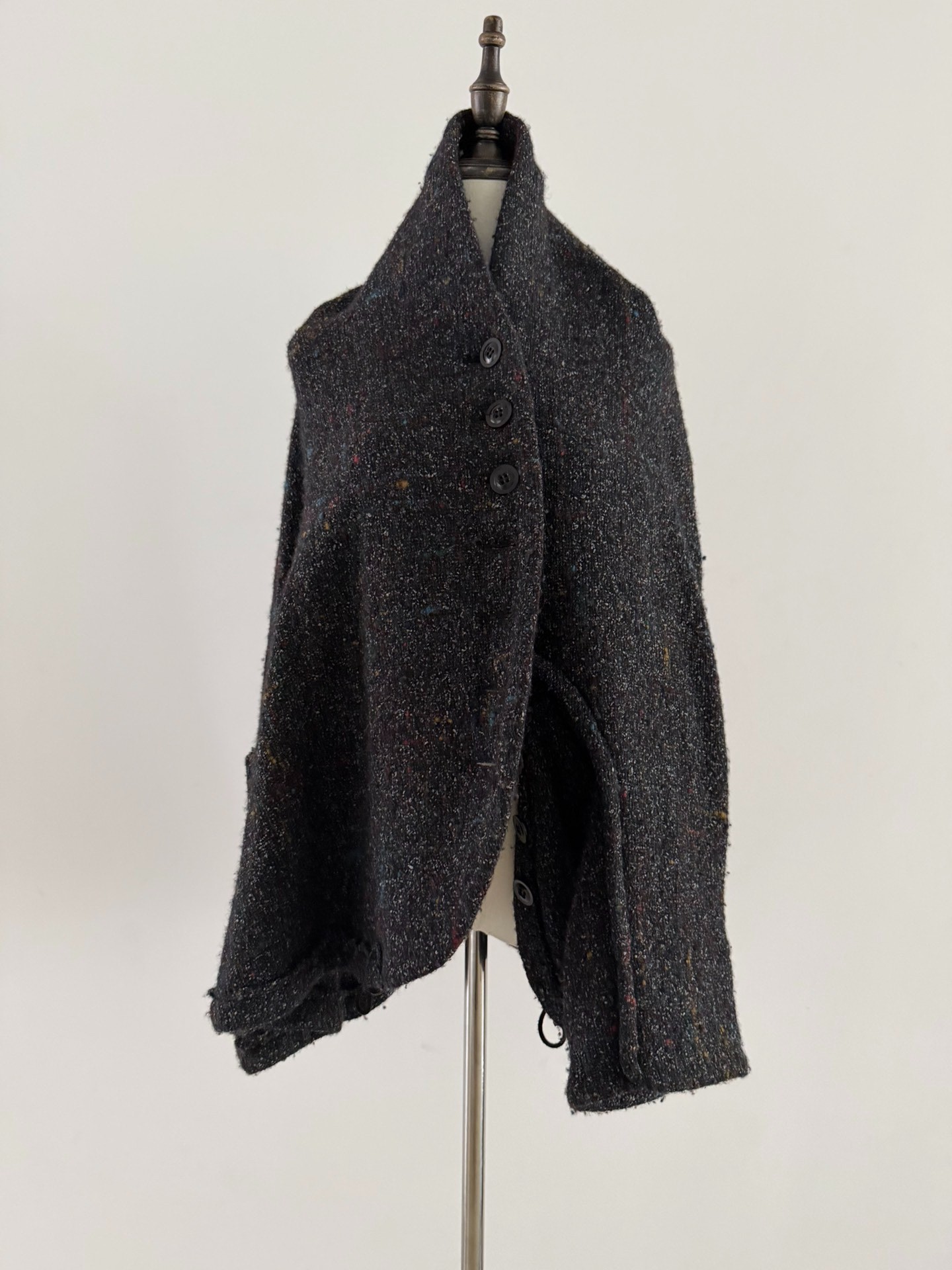 Y's Yohji Yamamoto Asymmetrical Wool Cardigan
