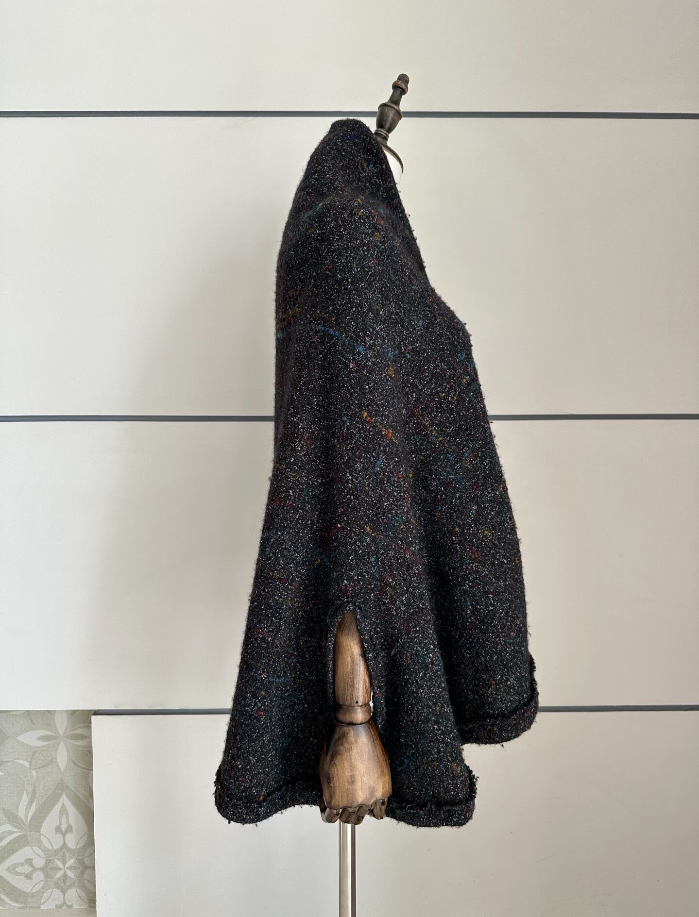Y's Yohji Yamamoto Asymmetrical Wool Cardigan — label