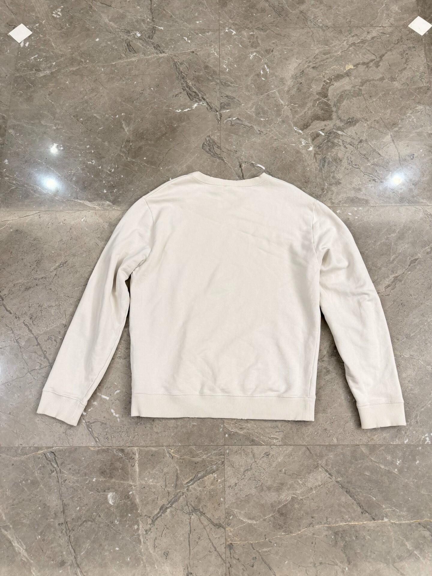 Saint Laurent White Robot Print Hoodie — front
