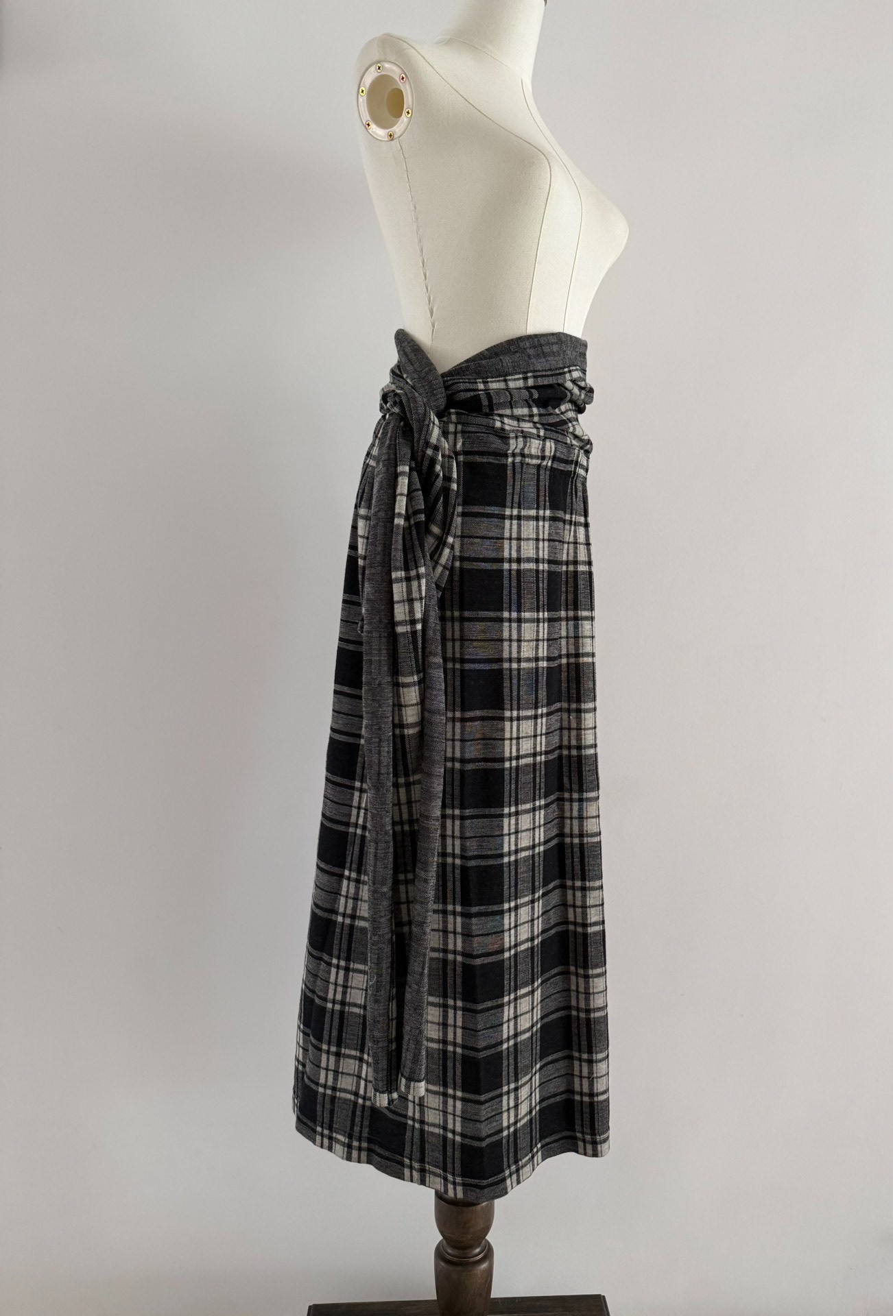 Comme des Garçons Tricot Plaid Long Skirt — label