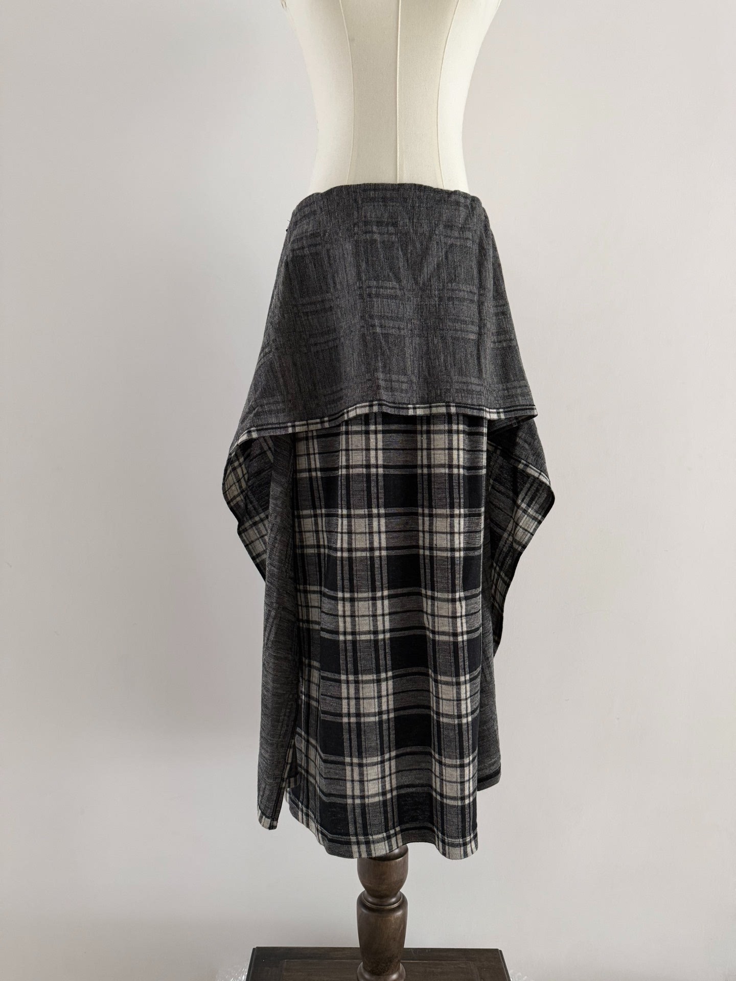Comme des Garçons Tricot Plaid Long Skirt