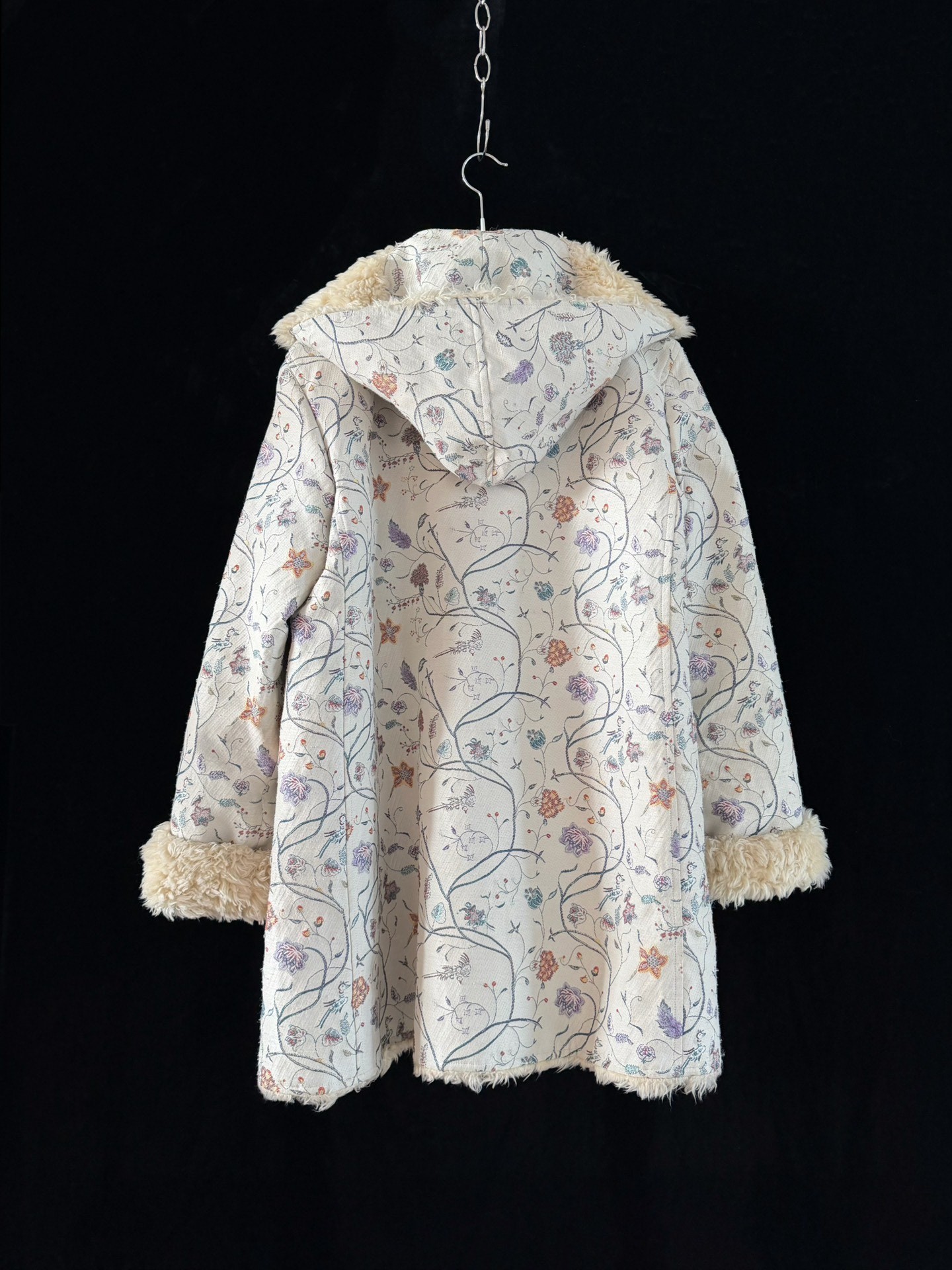 Issey Miyake 2003 Runway Embroidered Coat — detail