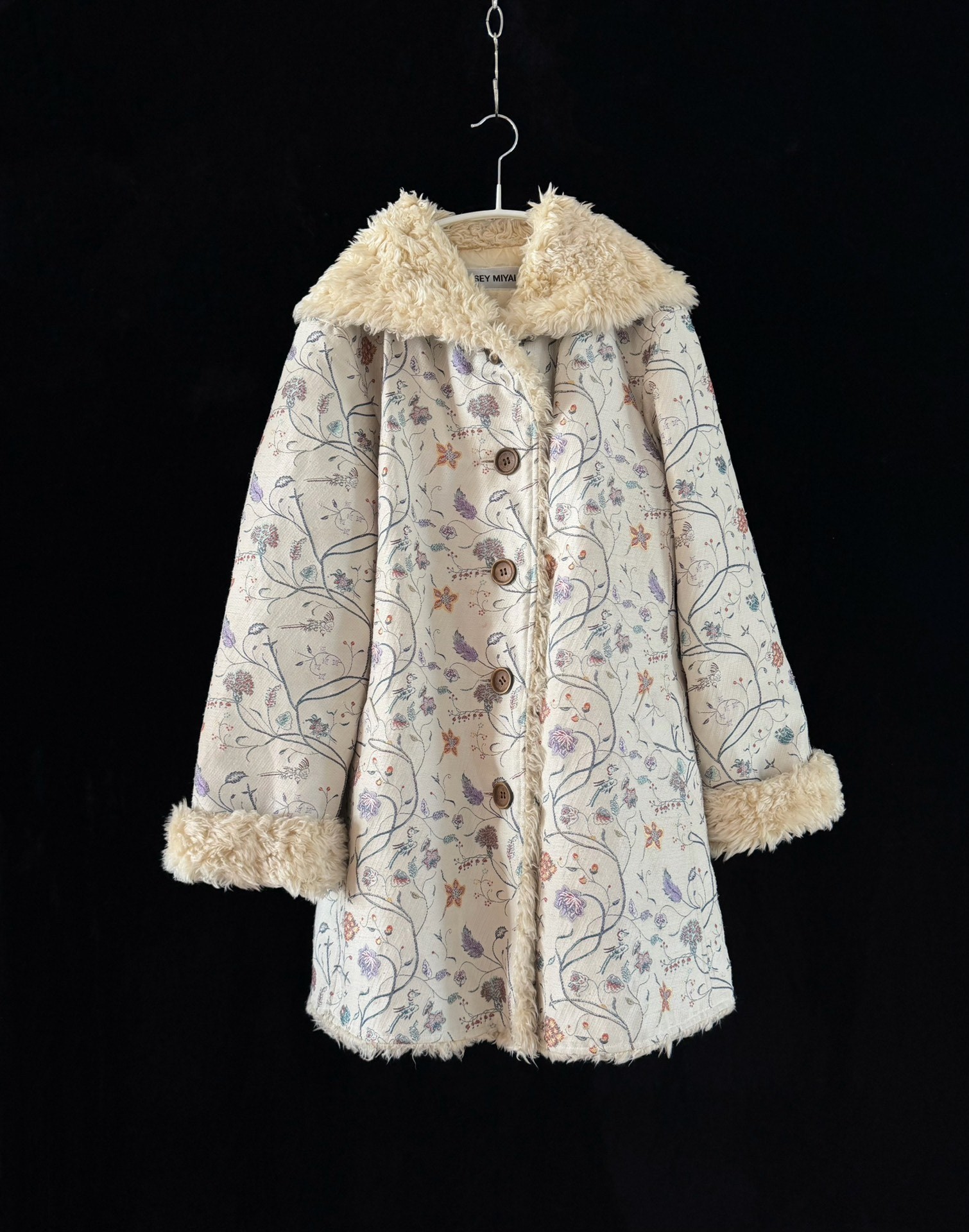 Issey Miyake 2003 Runway Embroidered Coat