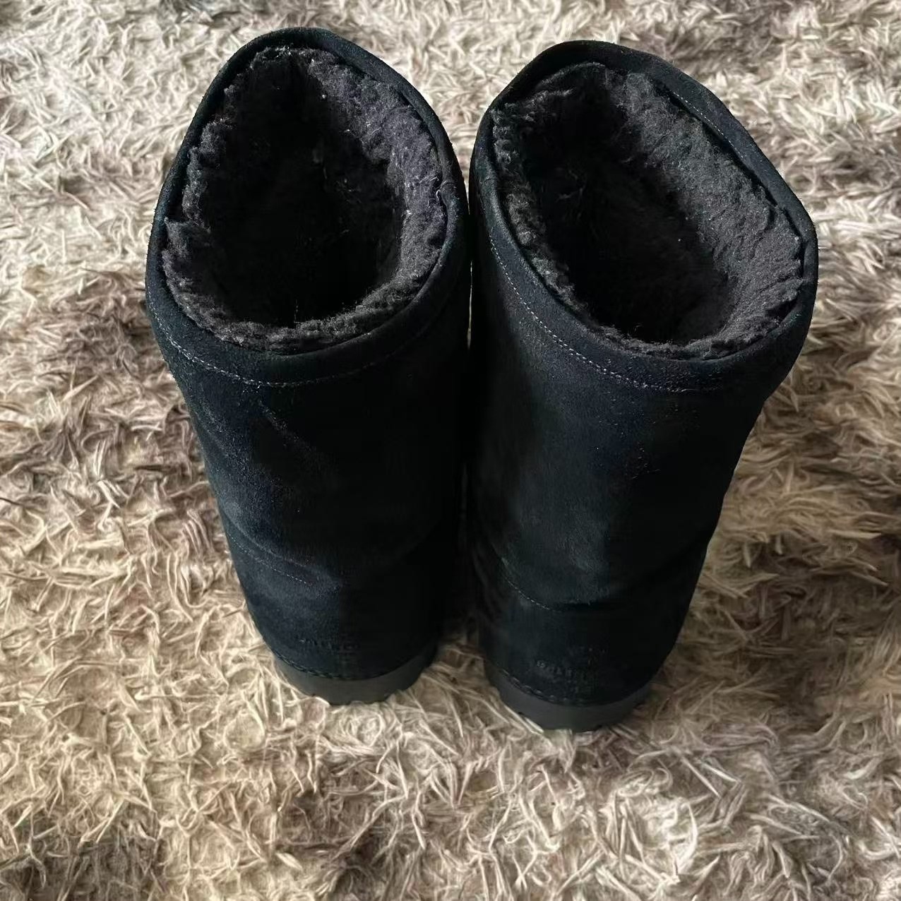 Balenciaga 24Fall Black Suede Mid-Calf Boots — detail