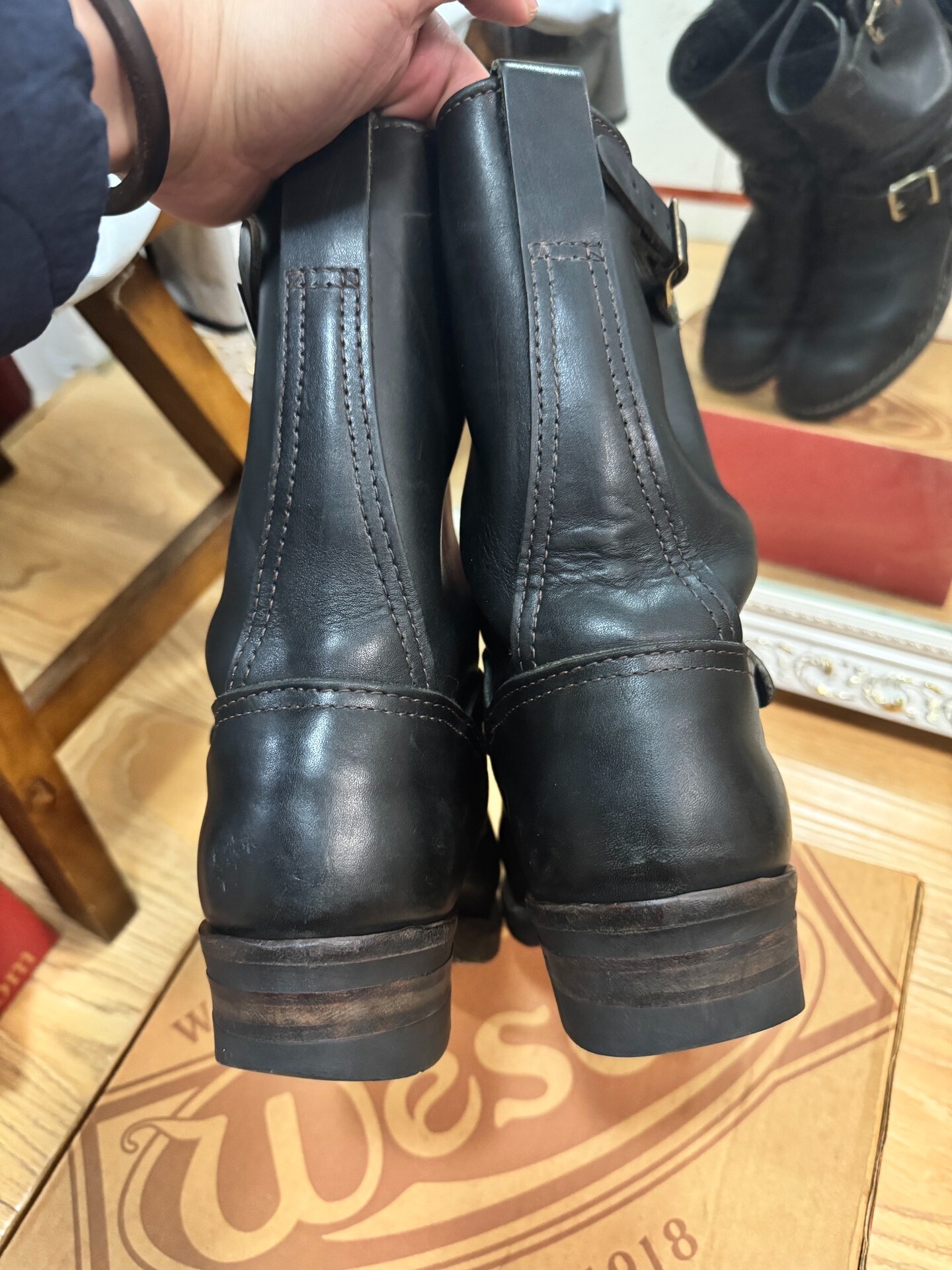 Wesco Boss Engineer Boots — detail