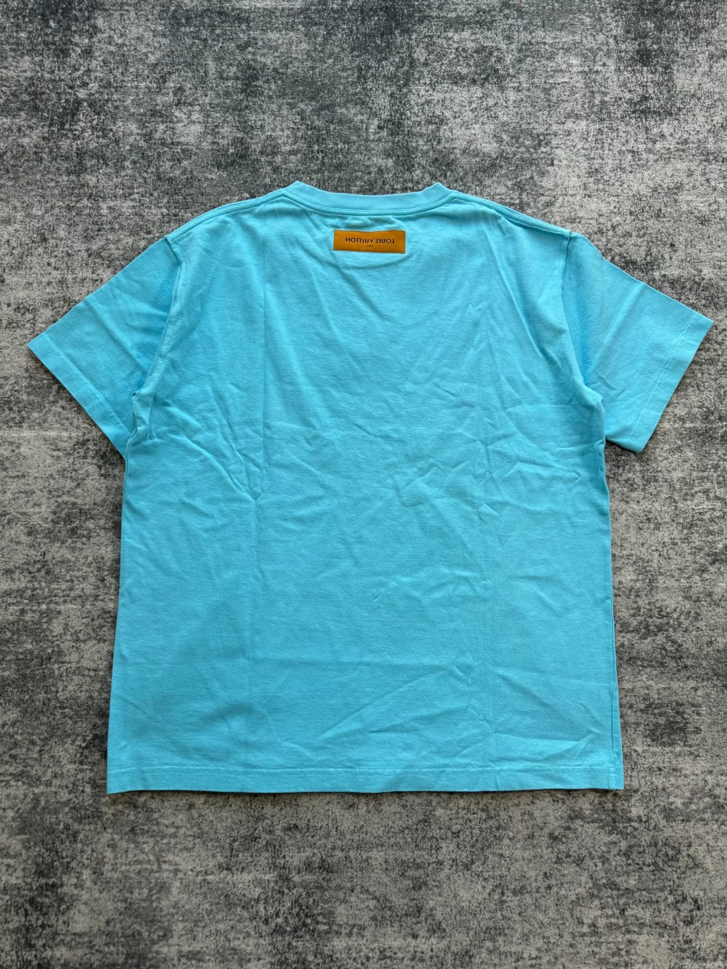 Louis Vuitton Blue Short-Sleeve T-Shirt — front