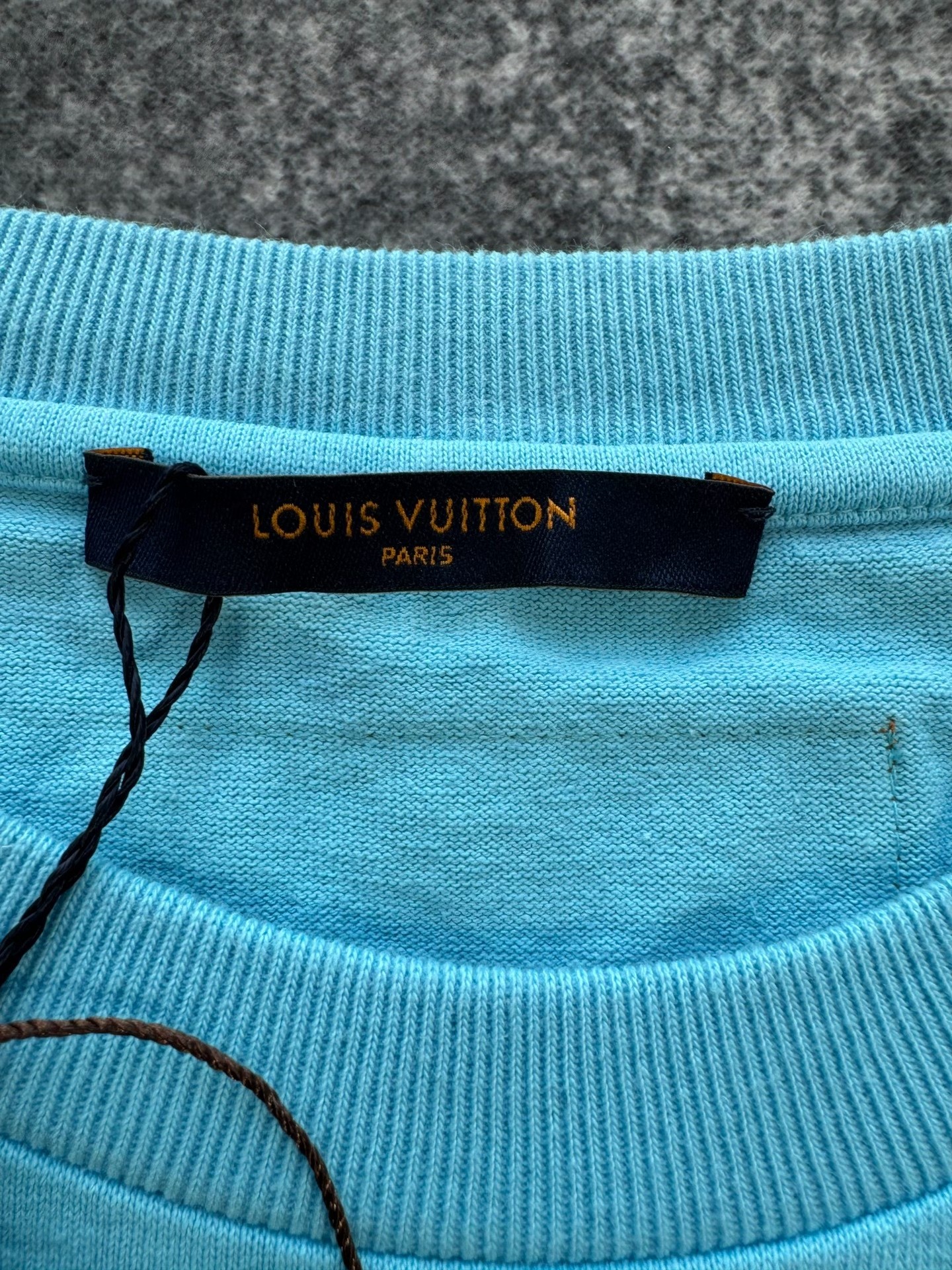 Louis Vuitton Blue Short-Sleeve T-Shirt — detail