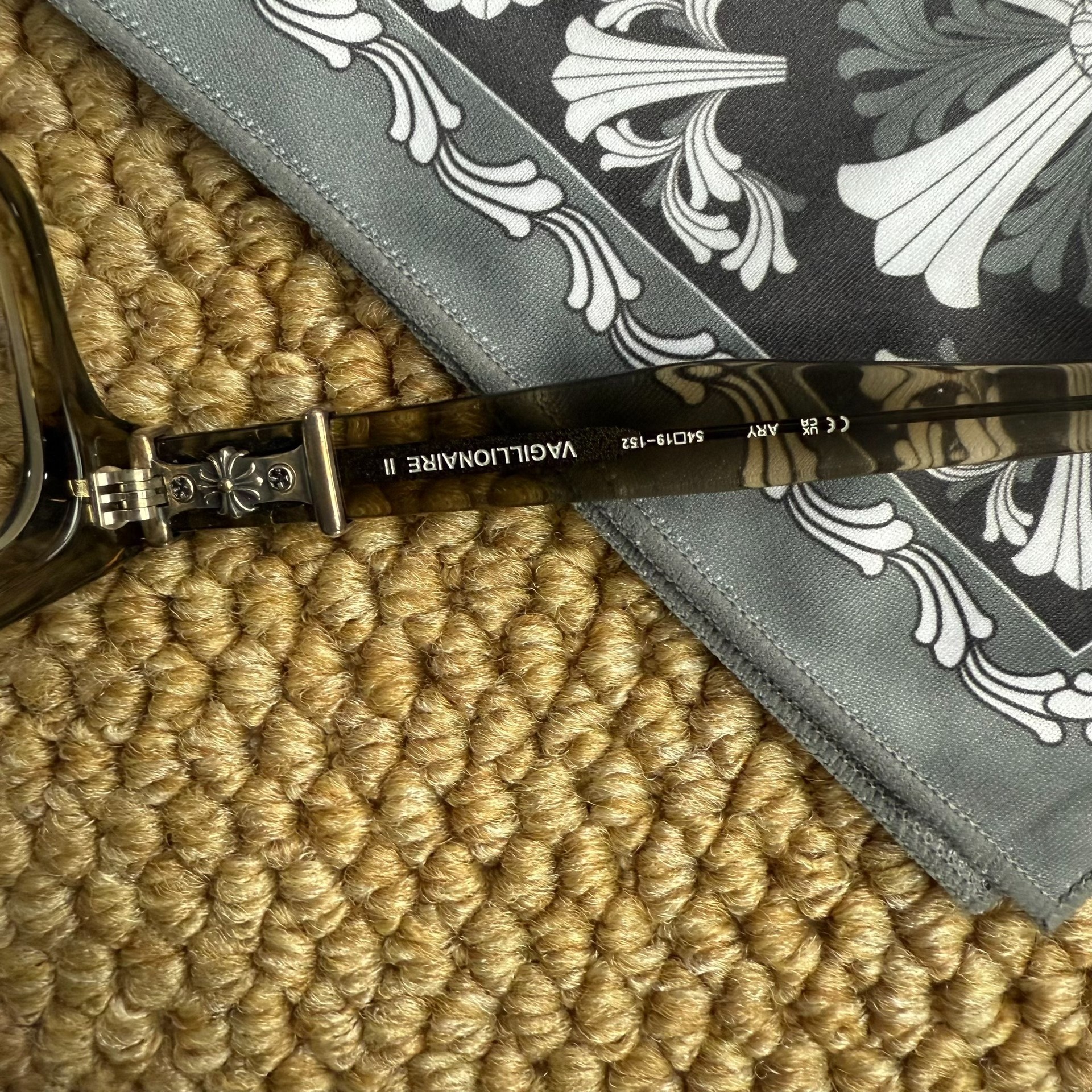 Chrome Hearts VAGILLIONAIRE Eyeglasses — label