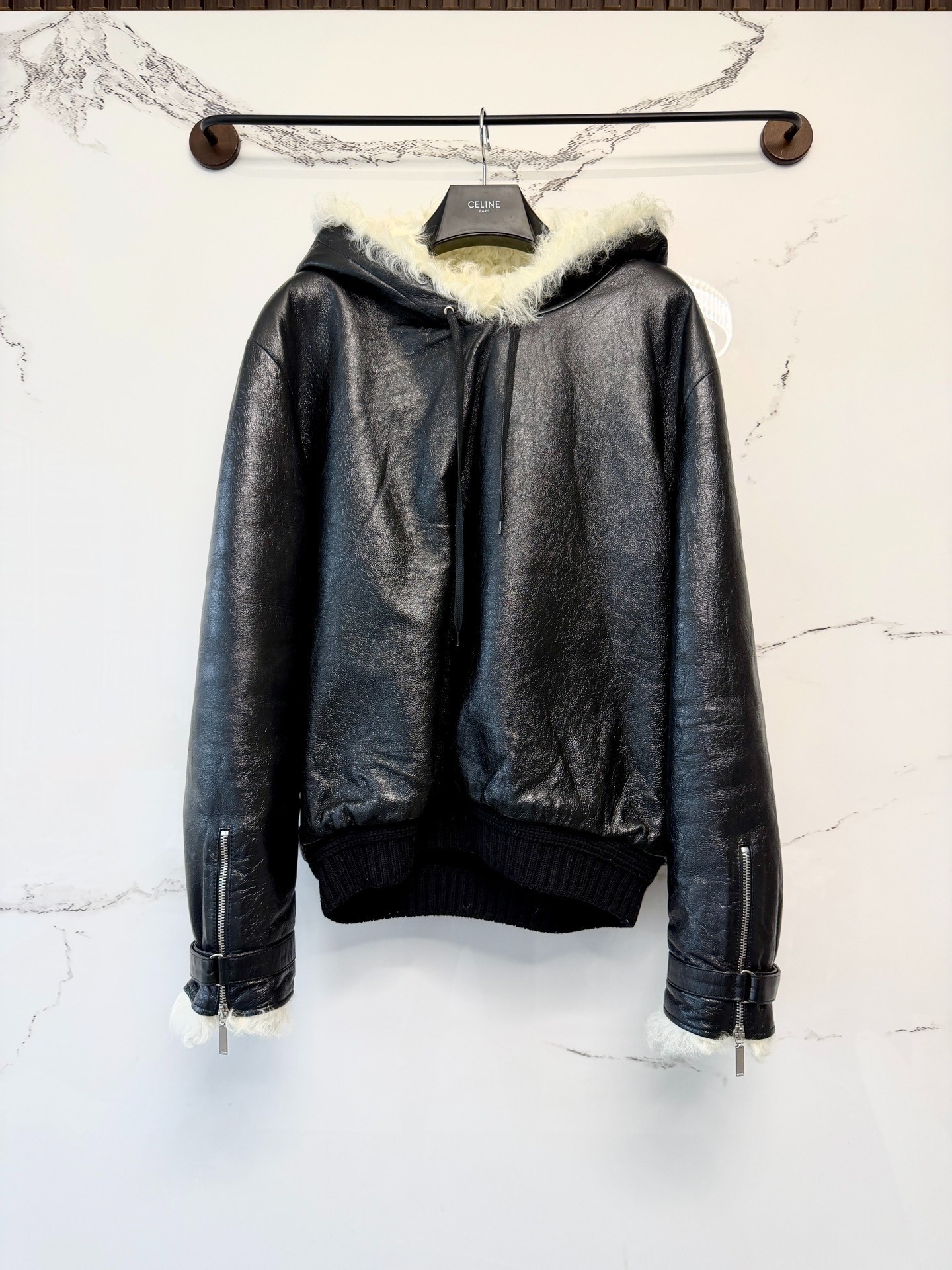 Saint Laurent 17FW Runway Fur Hoodie