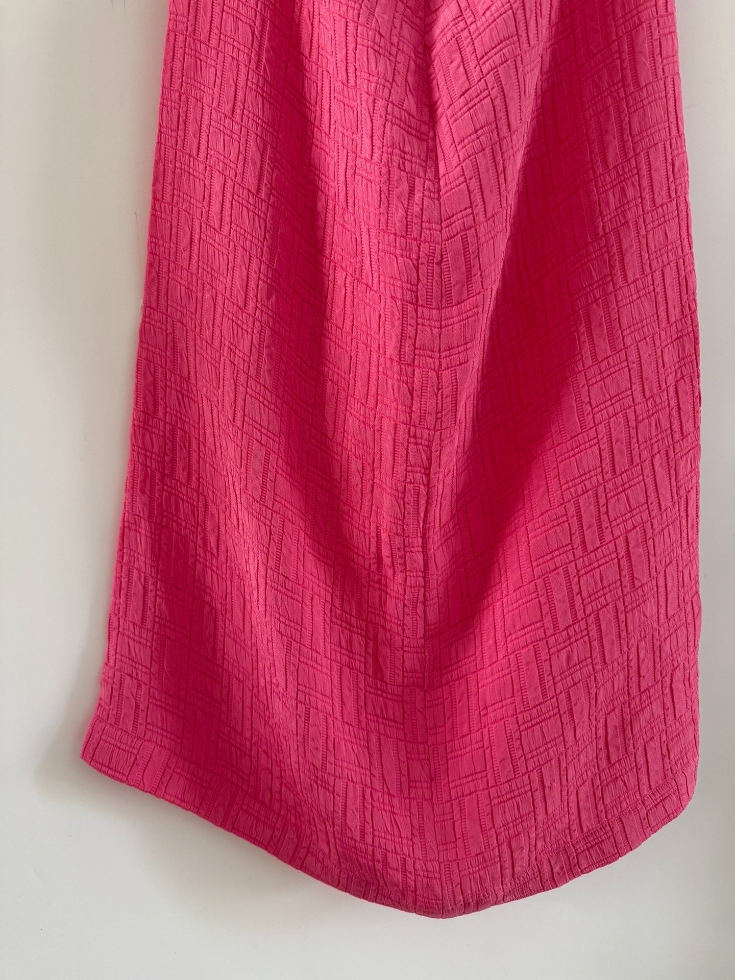 Comme des Garcons Pink Ruffled Midi Skirt — back