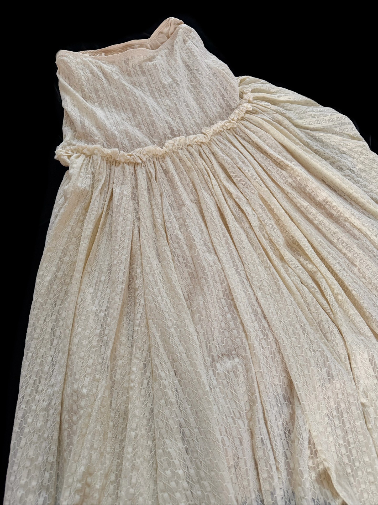 Jean Paul Gaultier Vintage Mesh Maxi Skirt — front