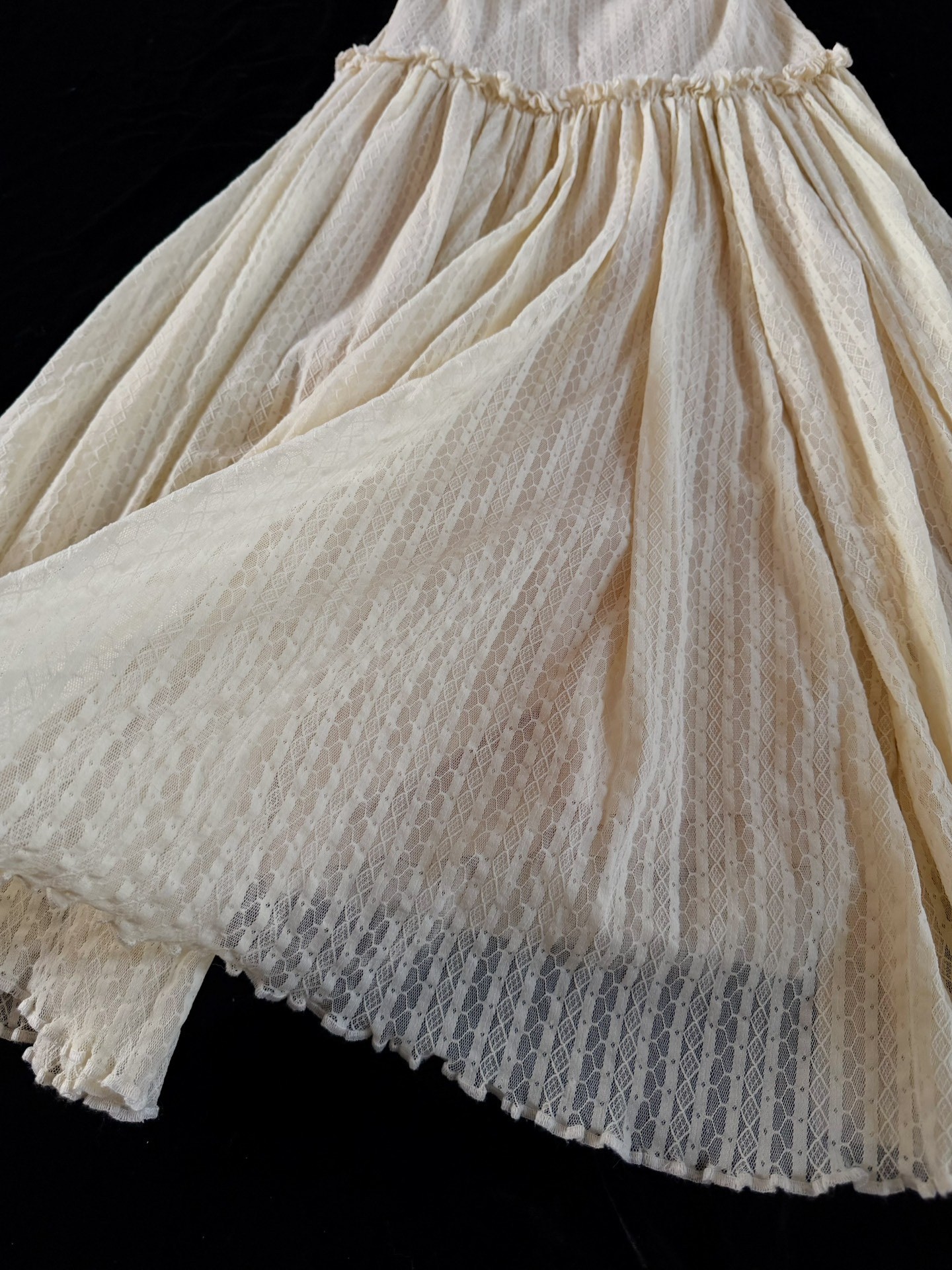 Jean Paul Gaultier Vintage Mesh Maxi Skirt — label