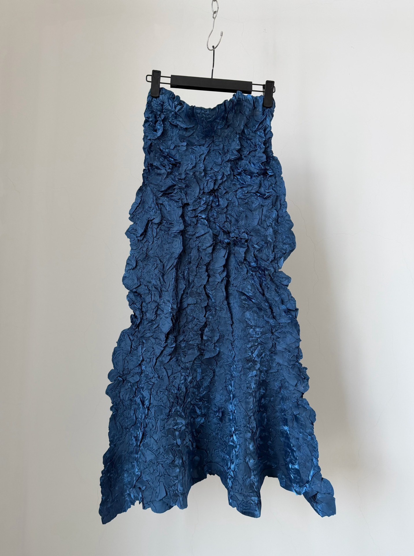 Issey Miyake 1999 Metallic Blue Skirt