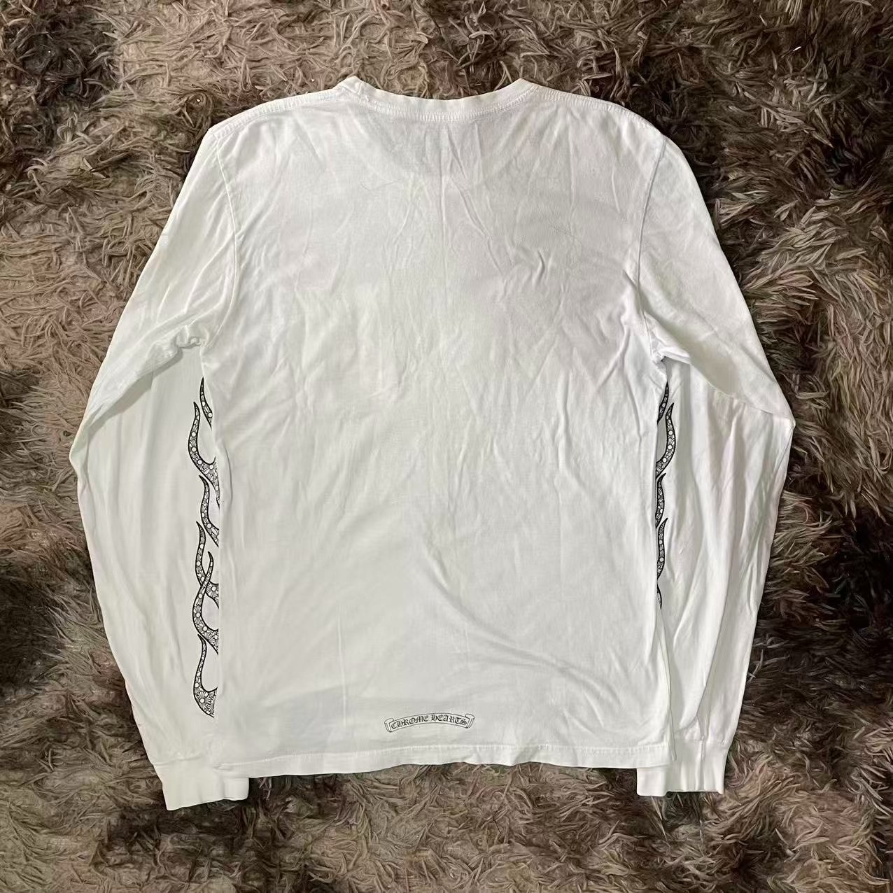 Chrome Hearts White Long Sleeve T-Shirt — front