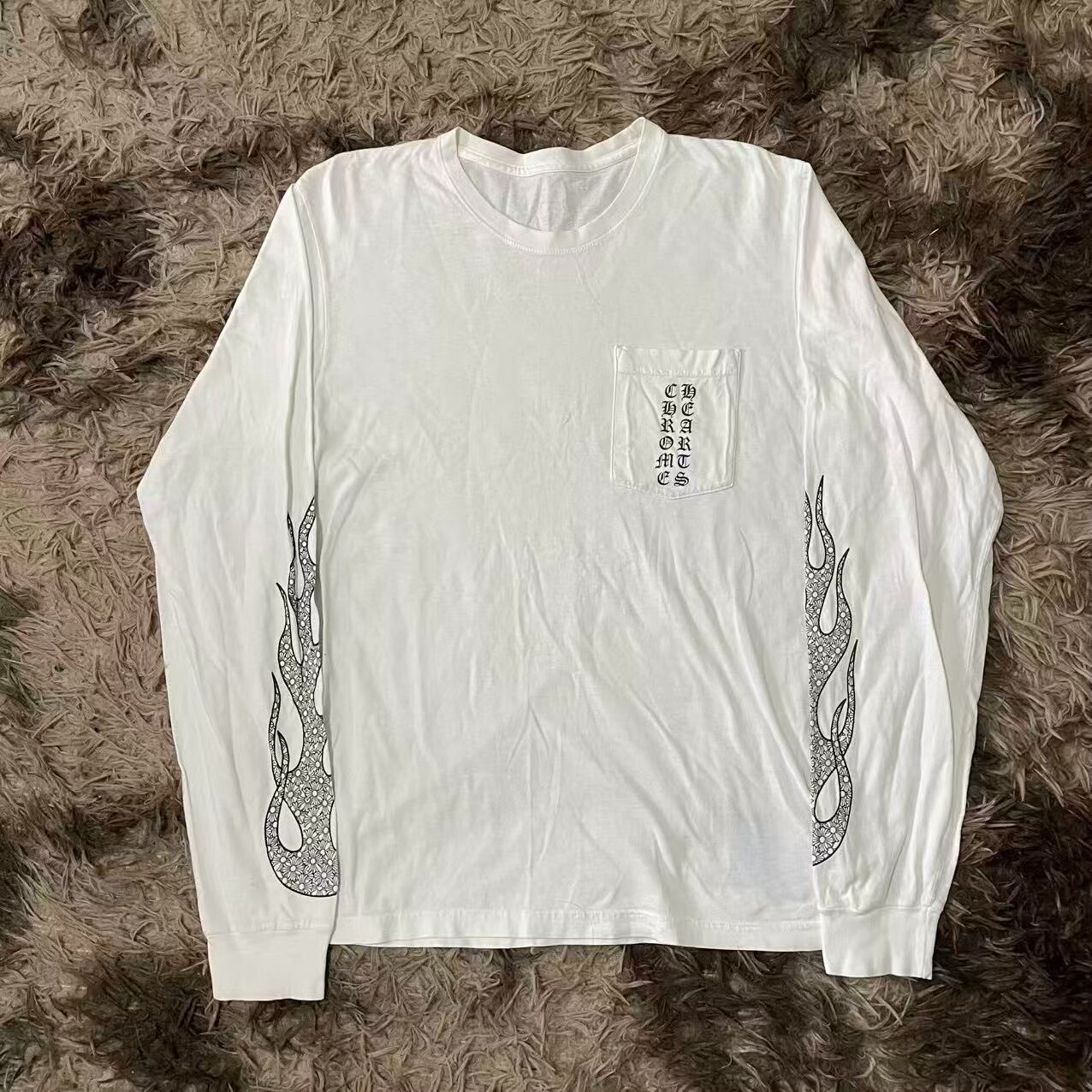 Chrome Hearts White Long Sleeve T-Shirt