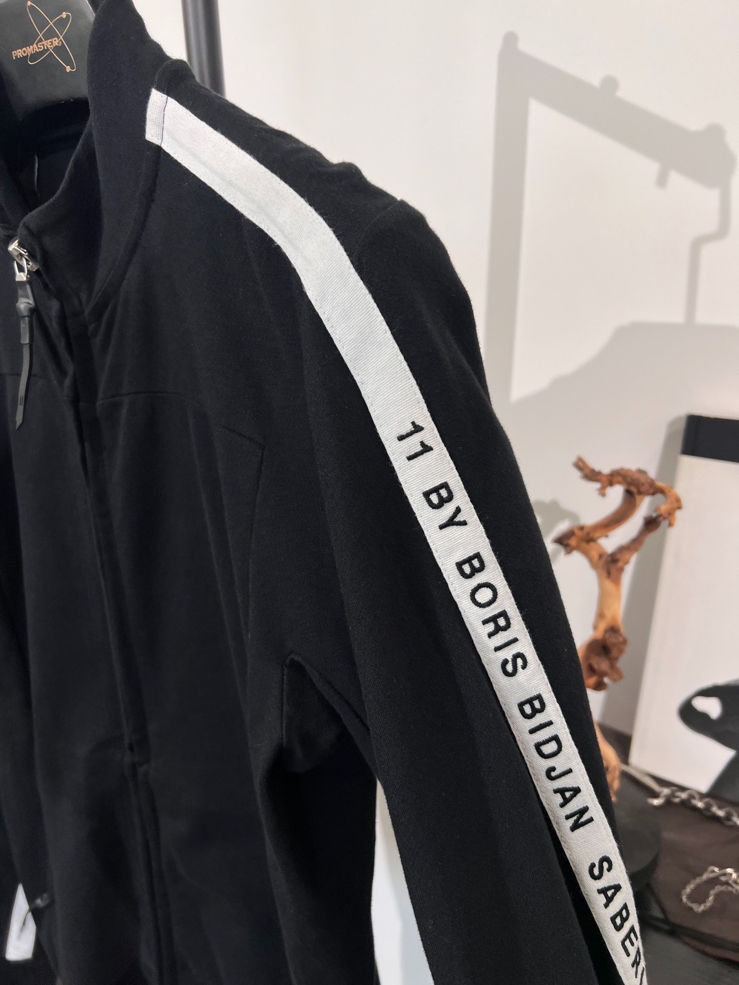 11by Boris Bidjan Saberi Black Track Jacket — label
