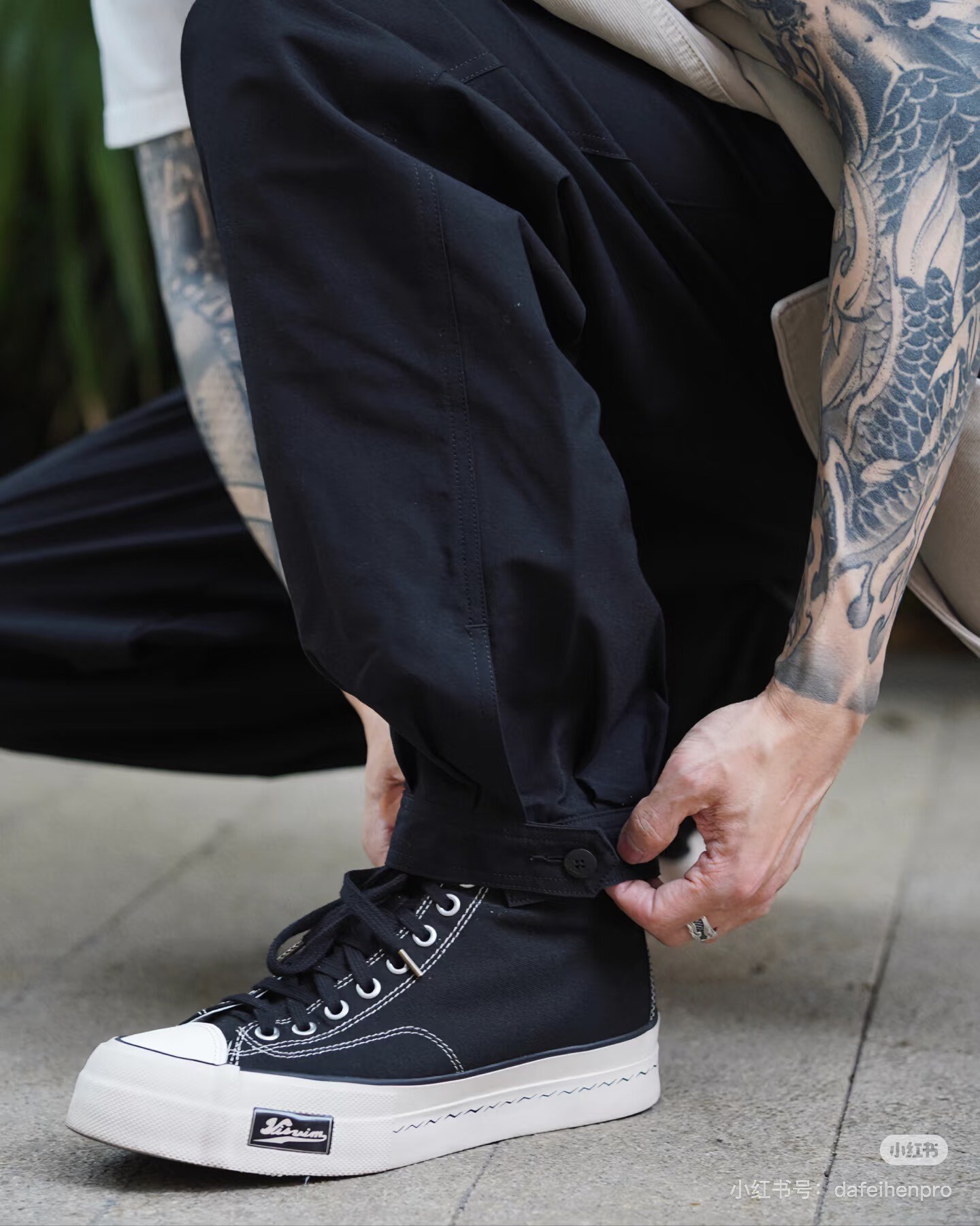 Visvim Skagway Hi Patten High-Top Sneakers — detail