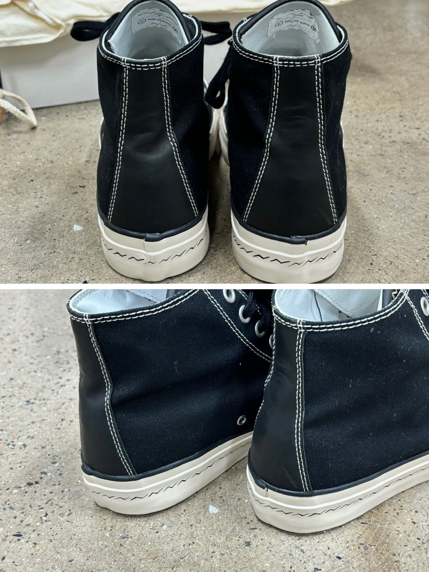 Visvim Skagway Hi Patten High-Top Sneakers — label