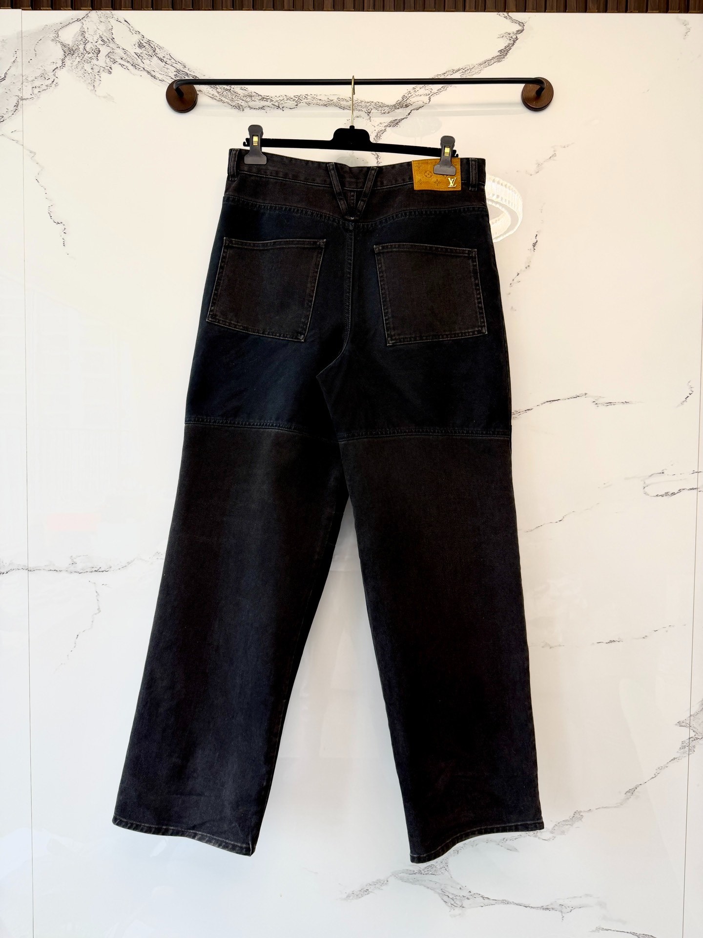 Louis Vuitton 24FW Monogram Wide-Leg Jeans — front