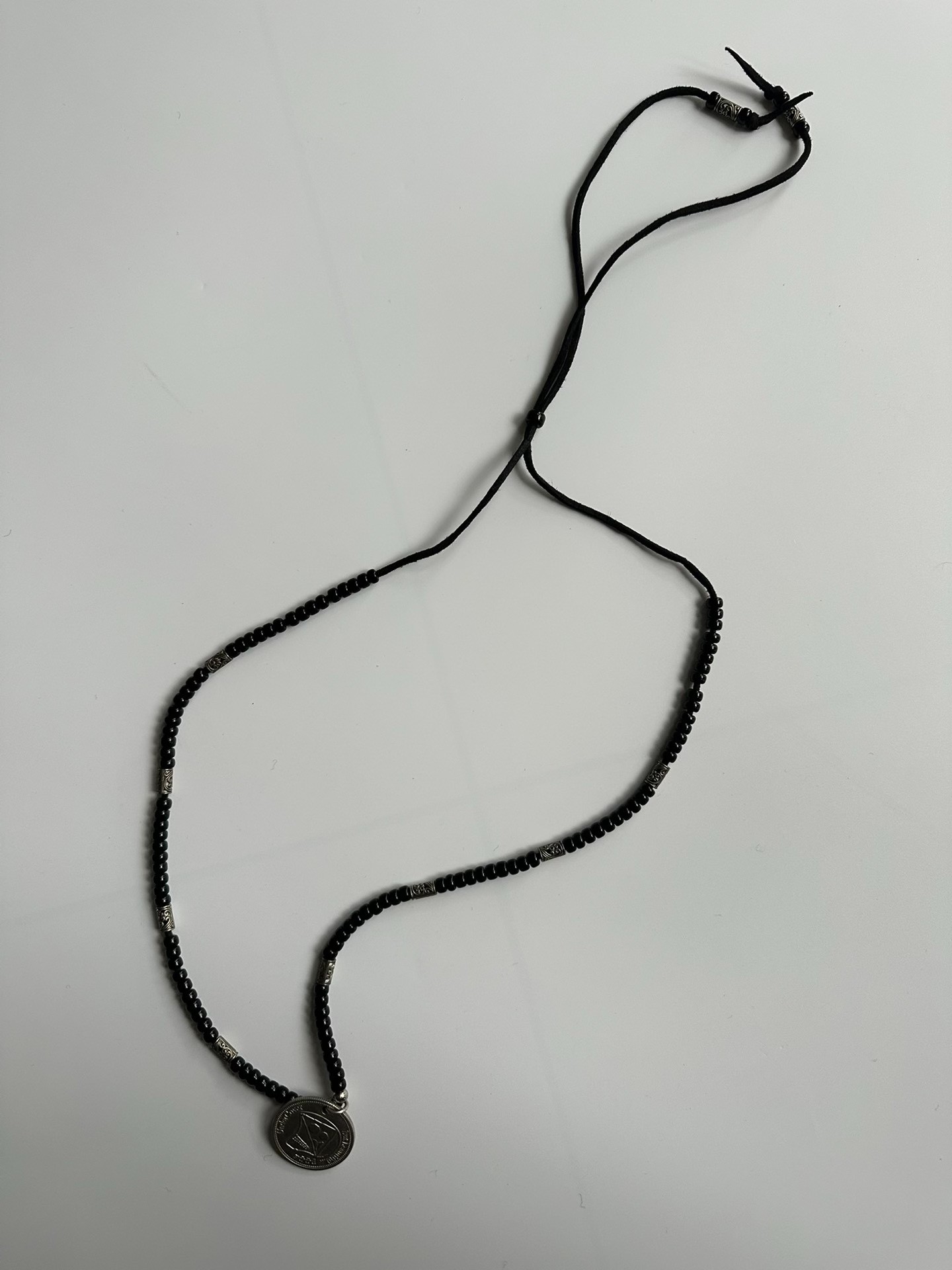 Undercover 04AW Silver Coin Necklace — detail