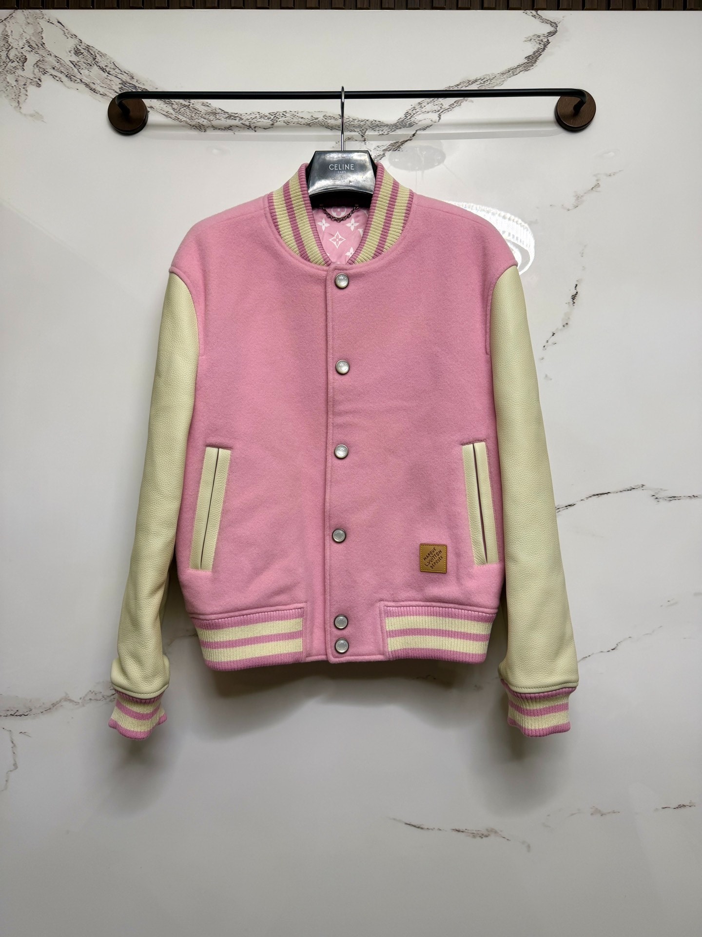Louis Vuitton x Nigo 25fw Varsity Jacket — detail