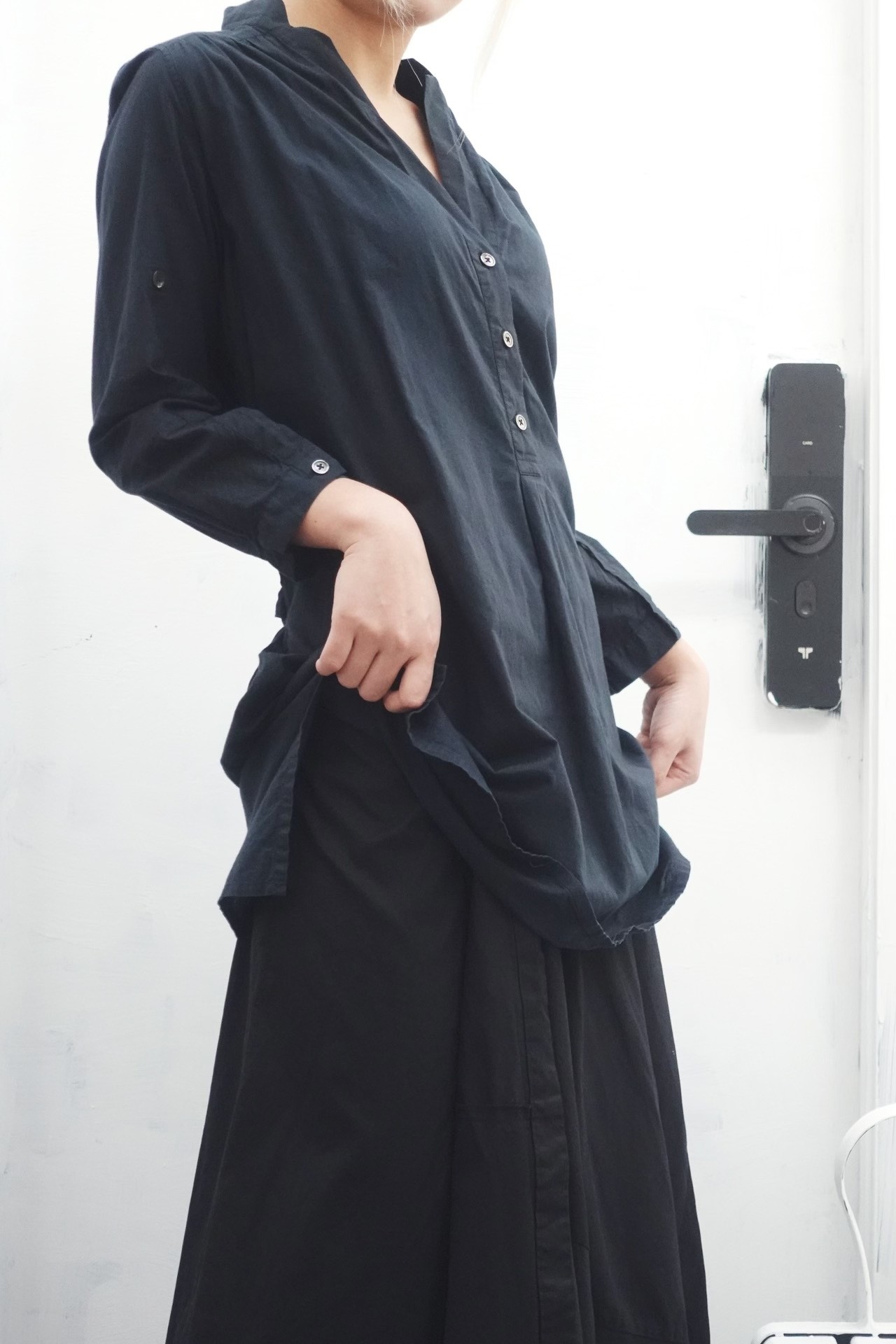 Ann Demeulemeester V-neck Long Shirt — detail