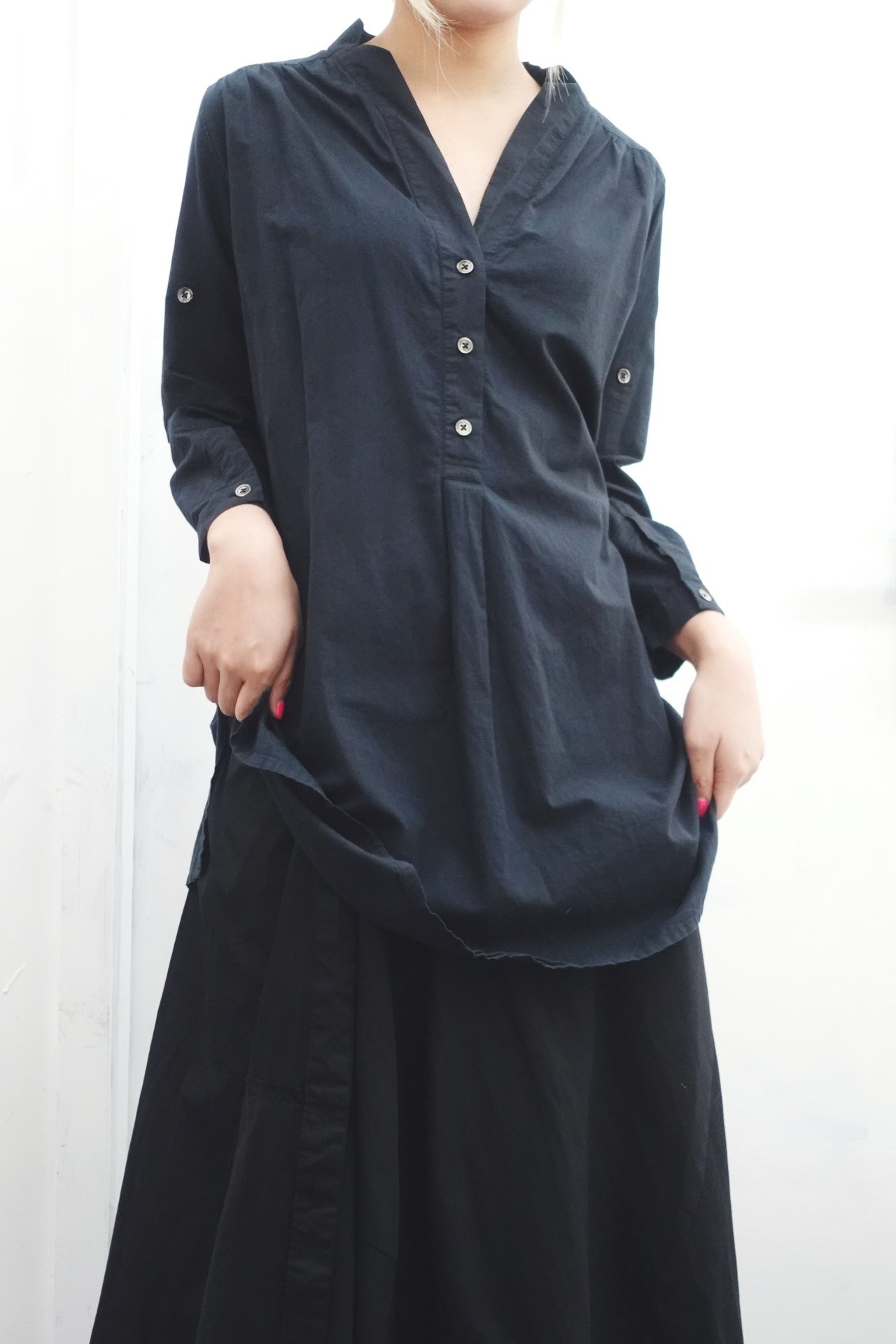 Ann Demeulemeester V-neck Long Shirt — front