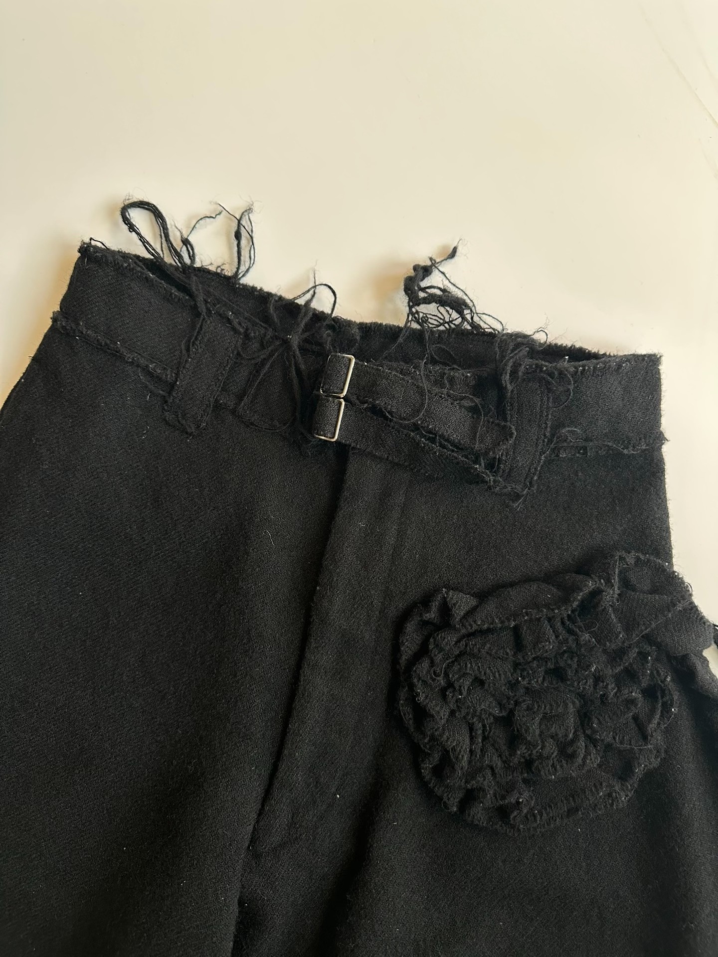 Comme des Garcons Tricot Floral Wool Trousers — back