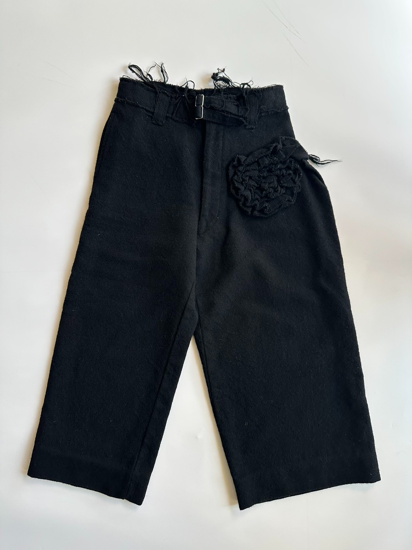 Comme des Garcons Tricot Floral Wool Trousers
