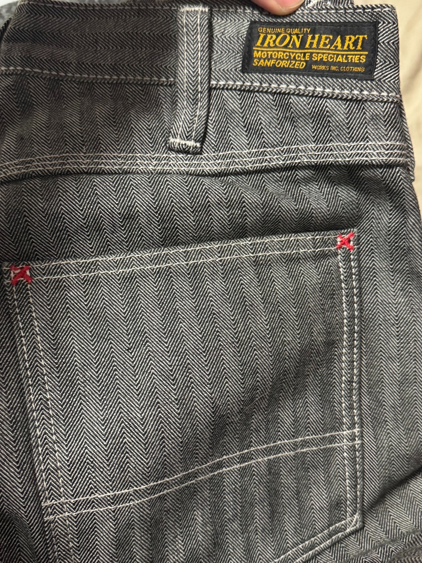 Iron Heart Double-Knee Work Pants — detail