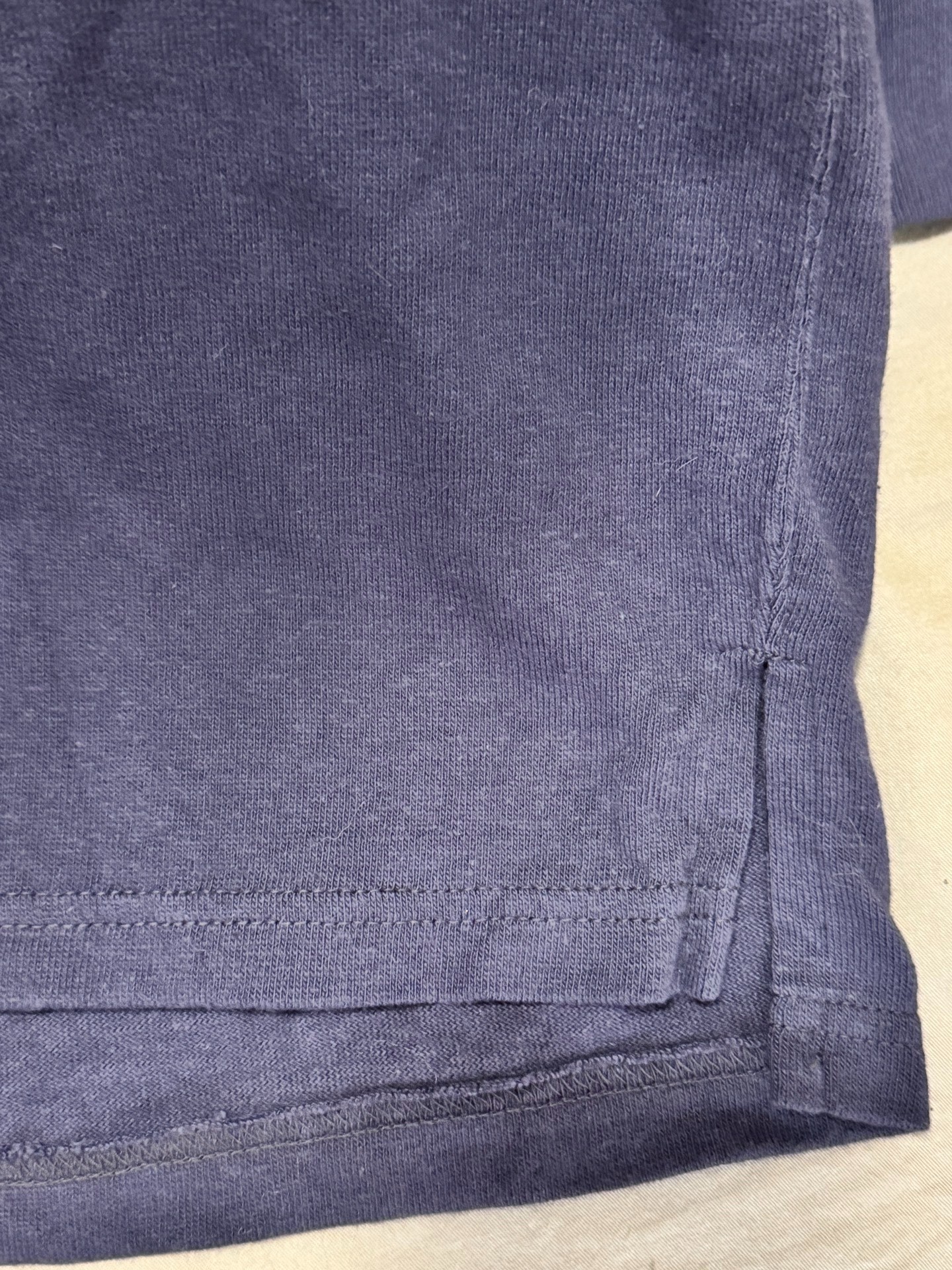 Freewheelers High-Neck Workwear Long-Sleeve Tee — label
