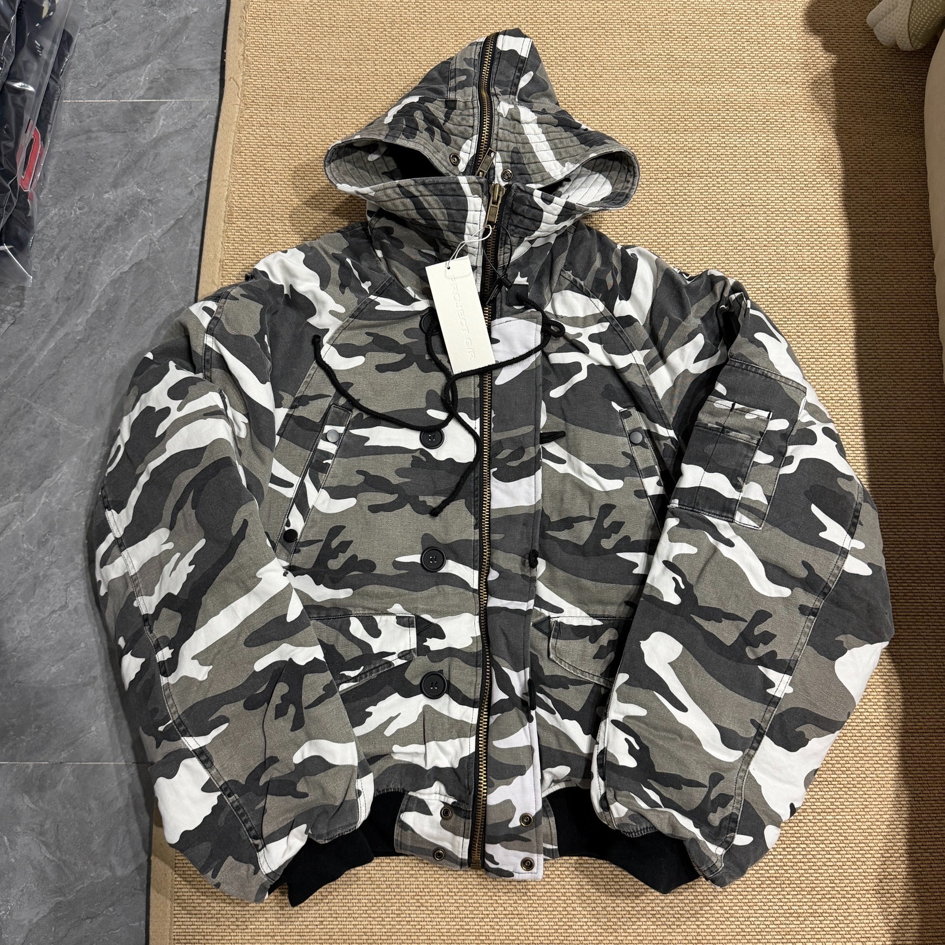 GRAILZ Camouflage Hooded Padded Jacket