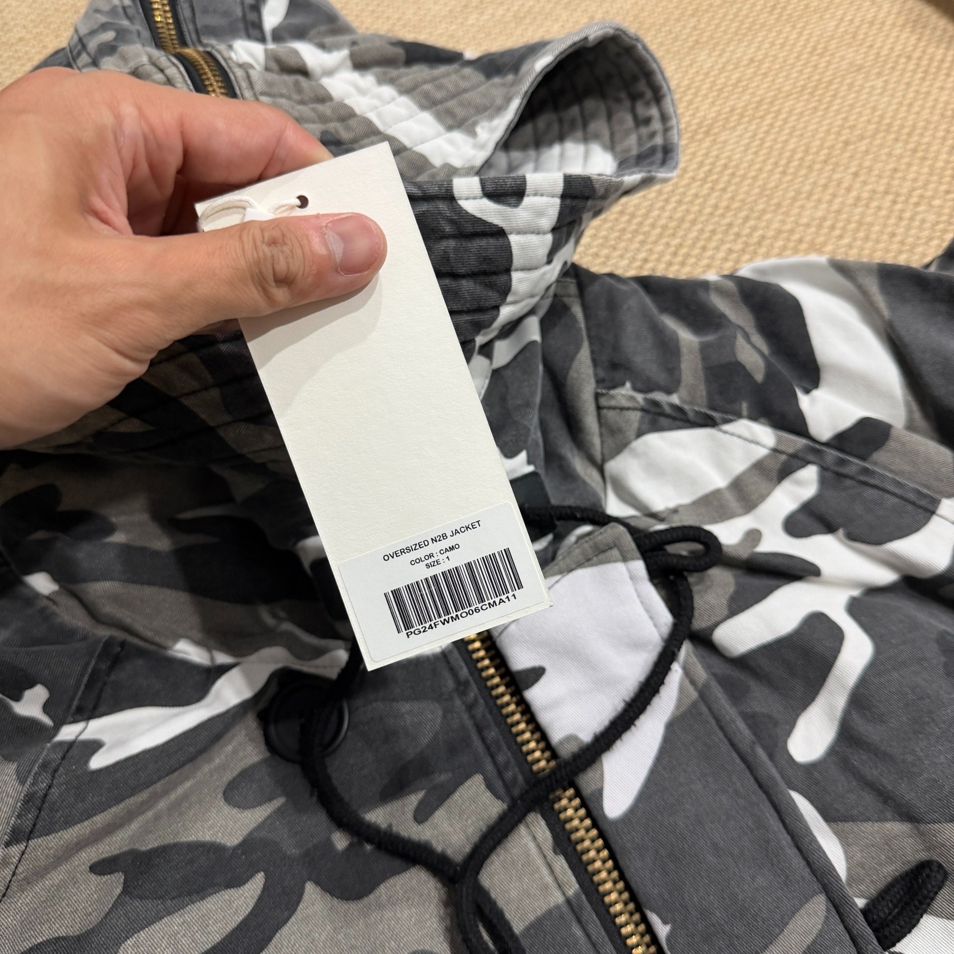 GRAILZ Camouflage Hooded Padded Jacket — back