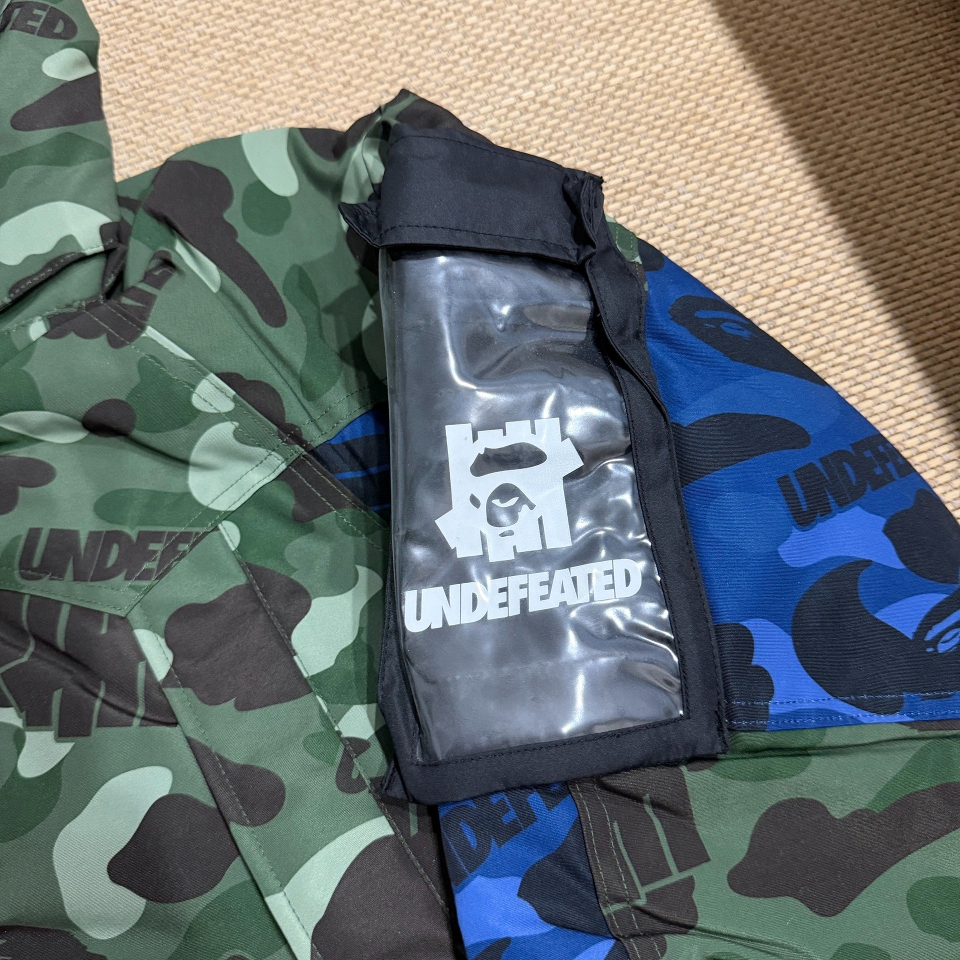 Bape x Undefeated Camo Zip Hooded Jacket — back