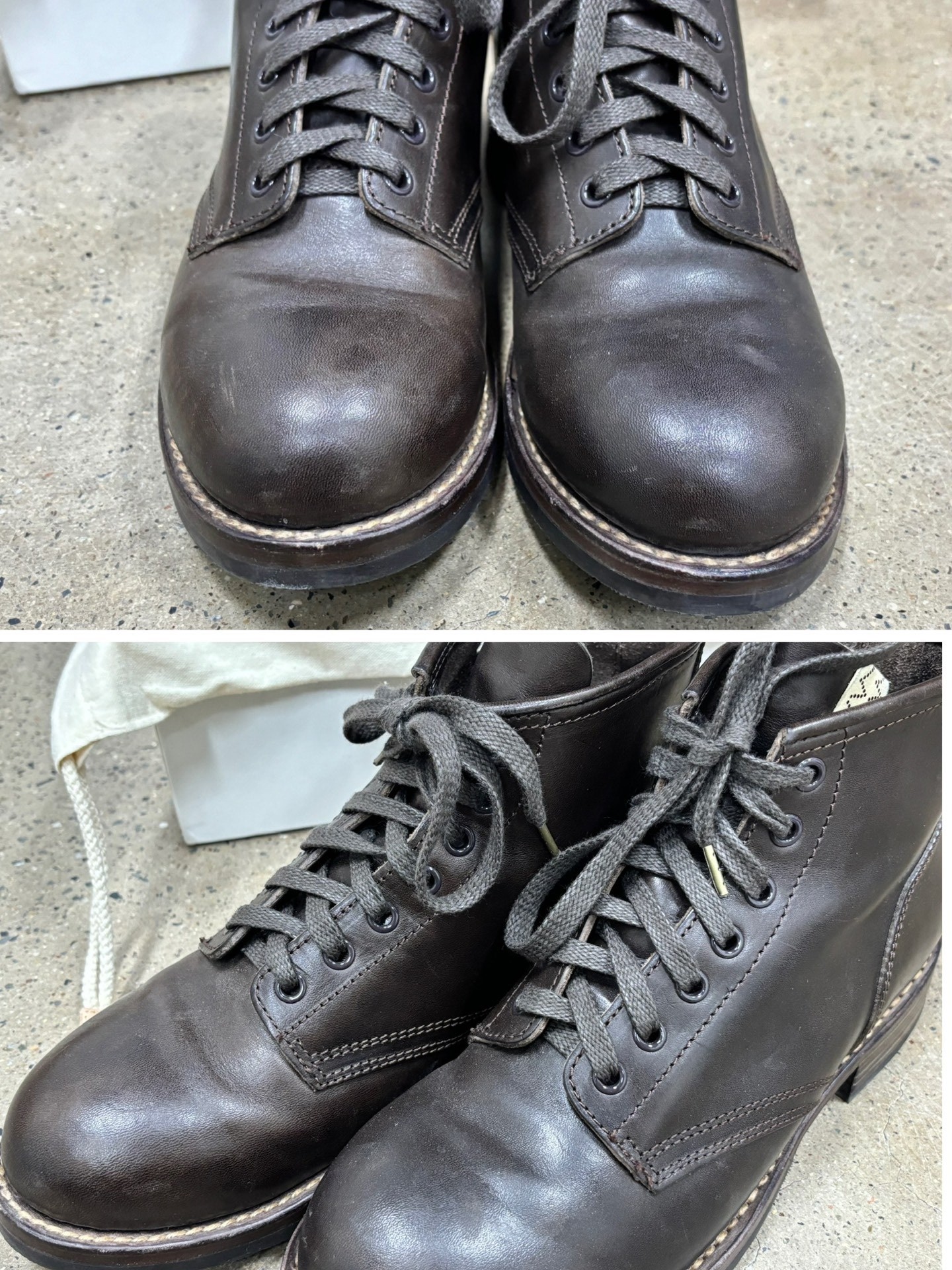 Visvim 24ss Brigadier Folk Boots — label