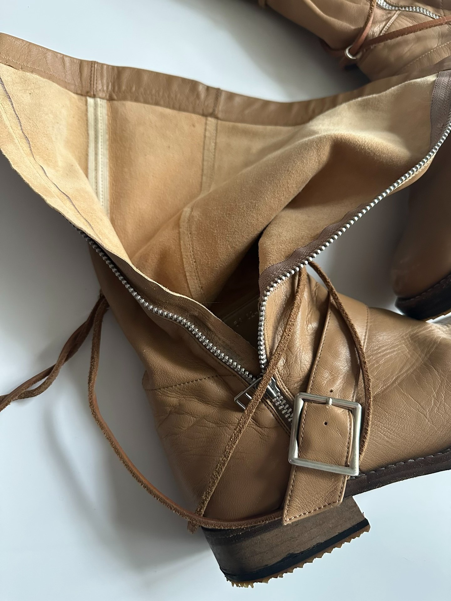 Undercover 05AW Art&Craft Leather Boots — back