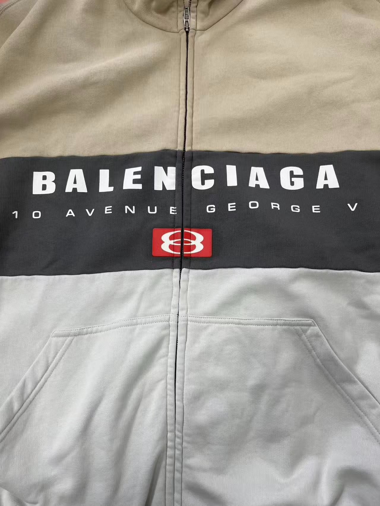 Balenciaga Men’s Logo Zip Jacket L — detail