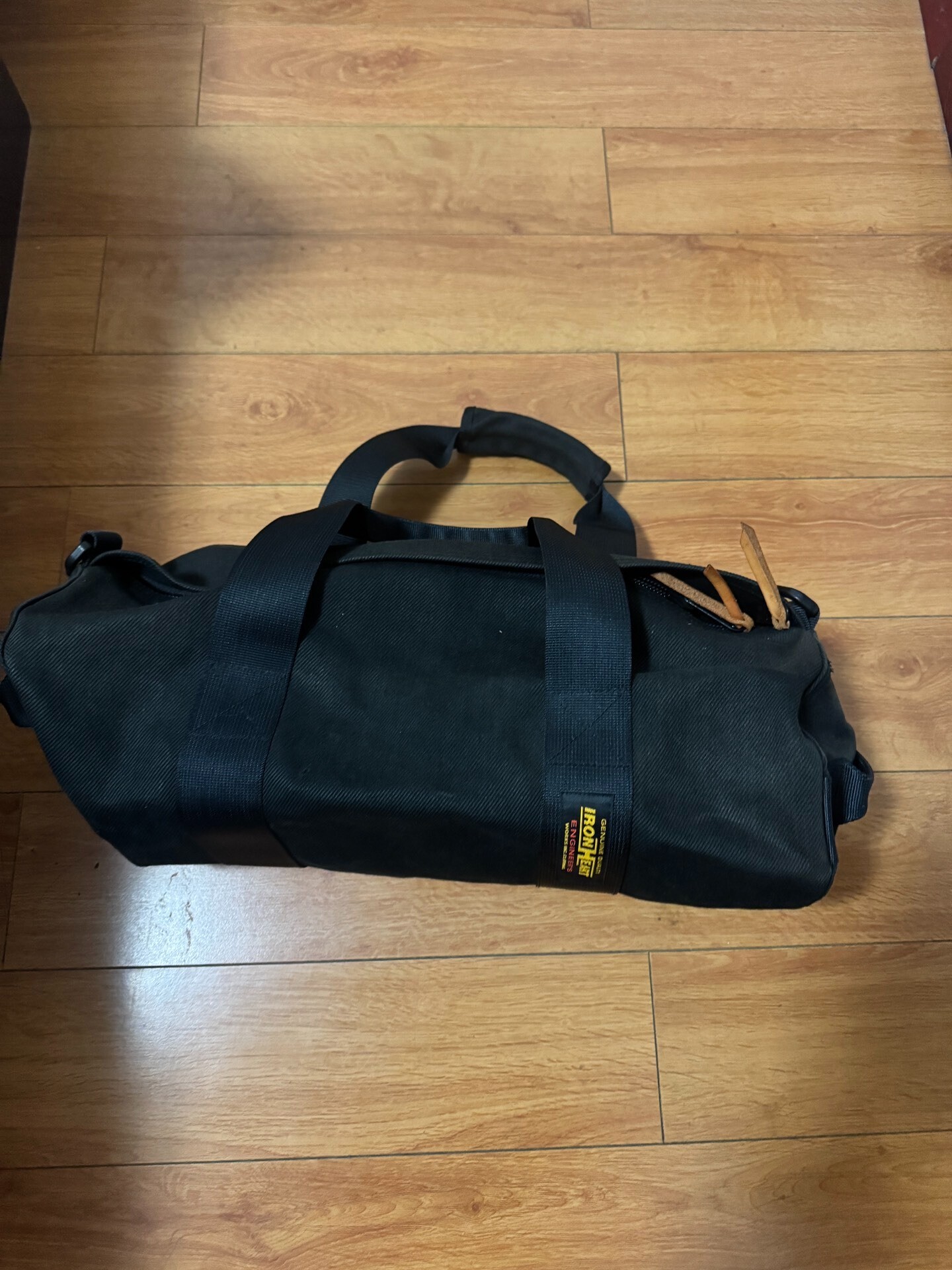 Iron Heart Black Duffel Bag
