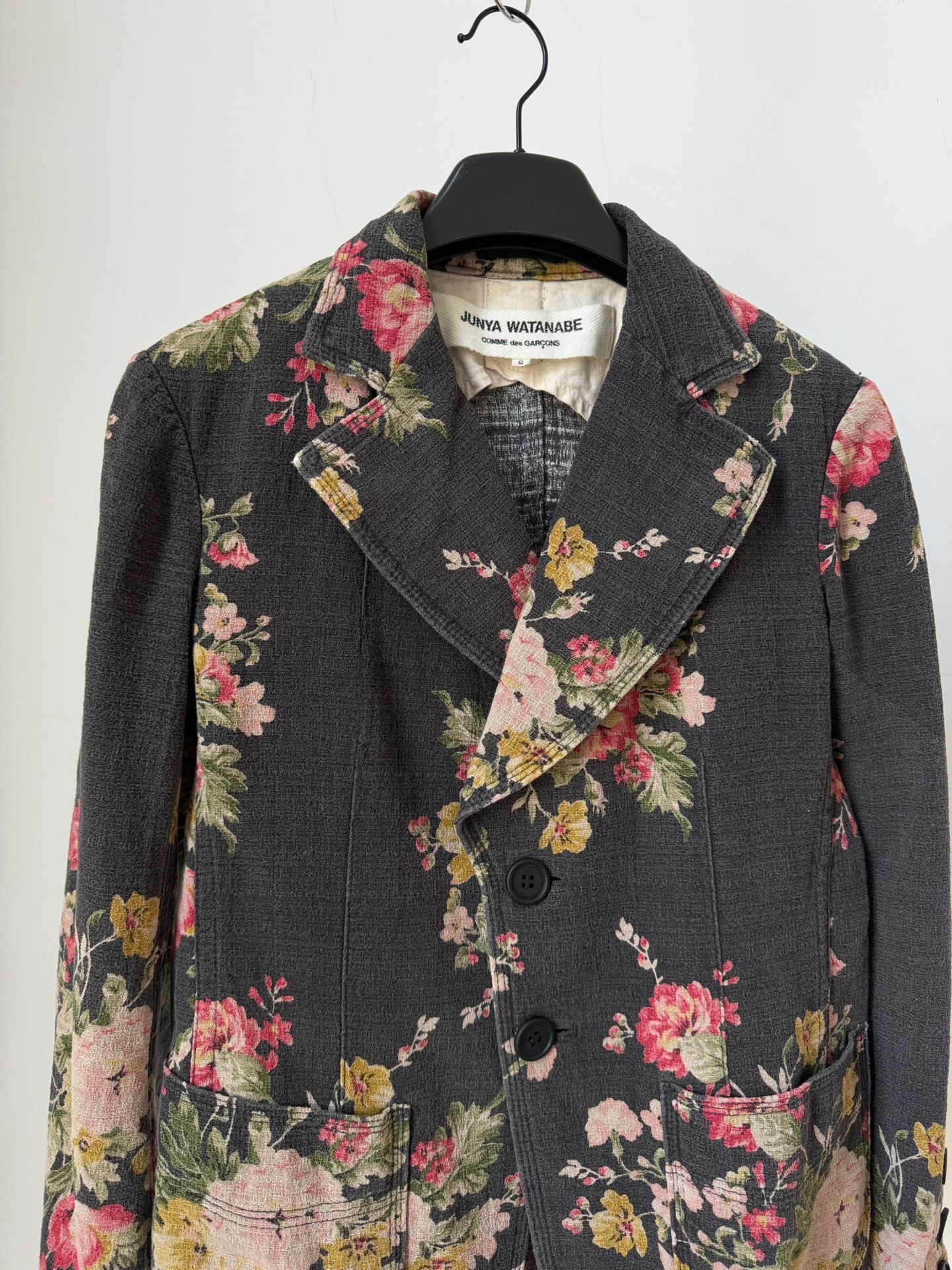 Junya Watanabe 2002 Floral Blazer — label